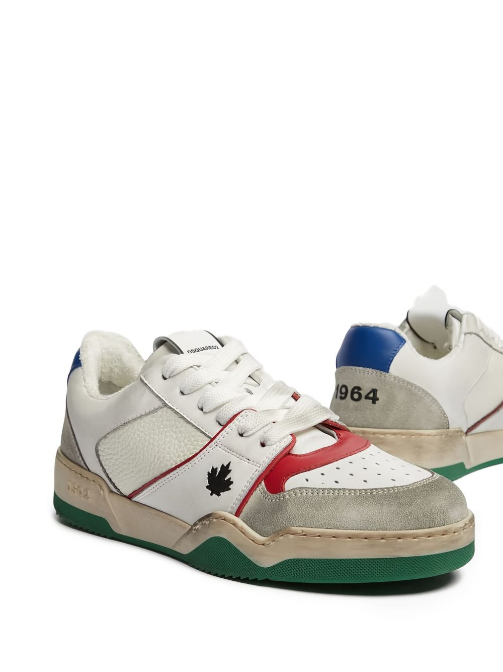 Spiker panelled sneakers - 2