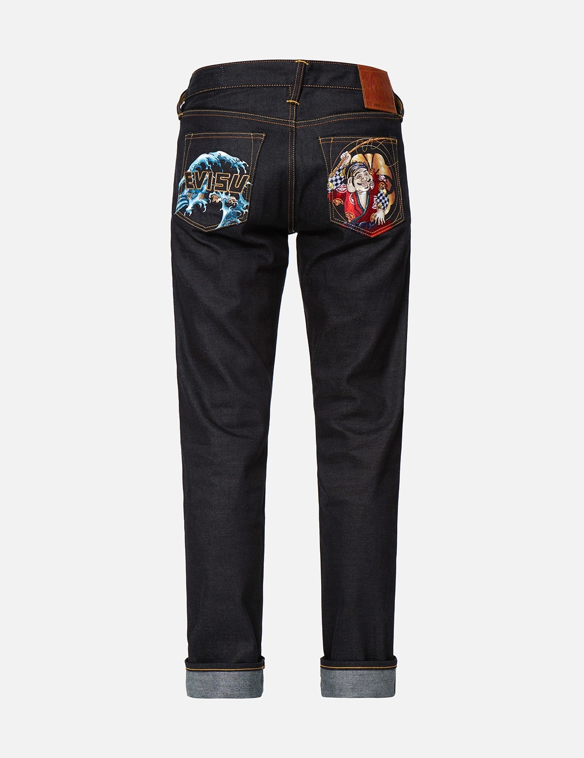 FISHERMAN GODHEAD EMBROIDERY SLIM-FIT JEANS #2010 - 2