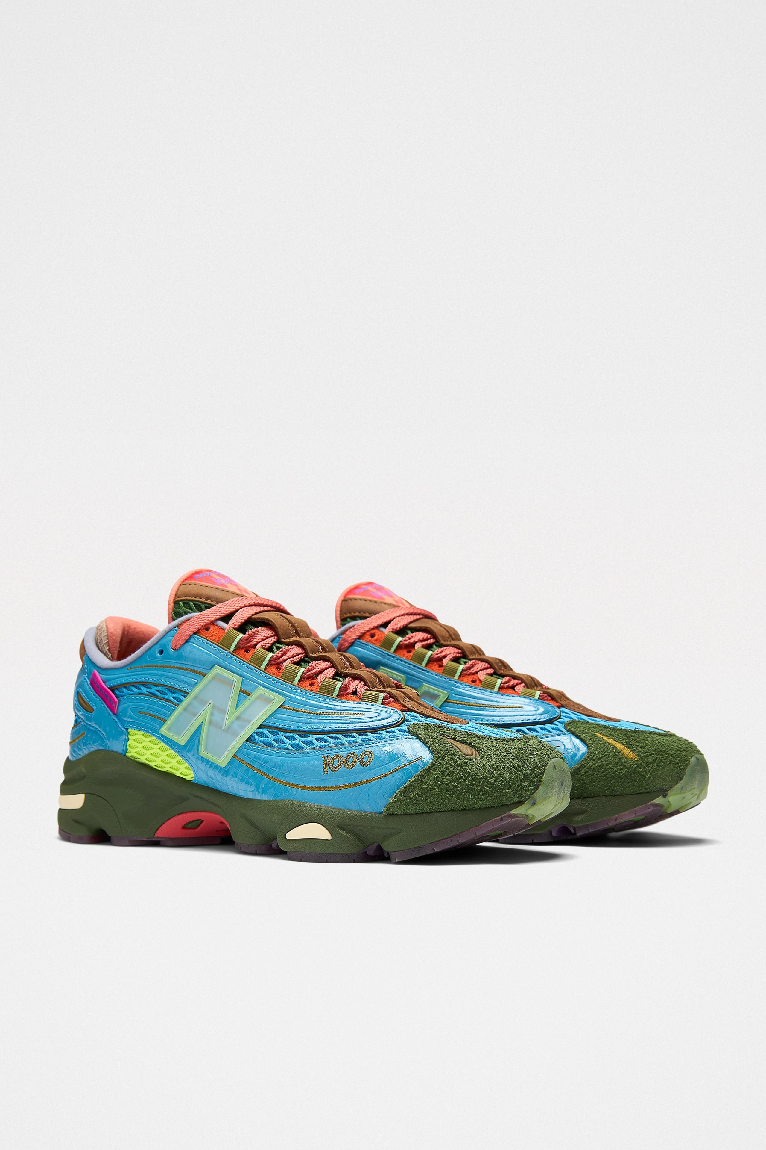 NEW BALANCE X SALEHE BEMBURY 1000 BLUE / DOUGLAS FIR - 4