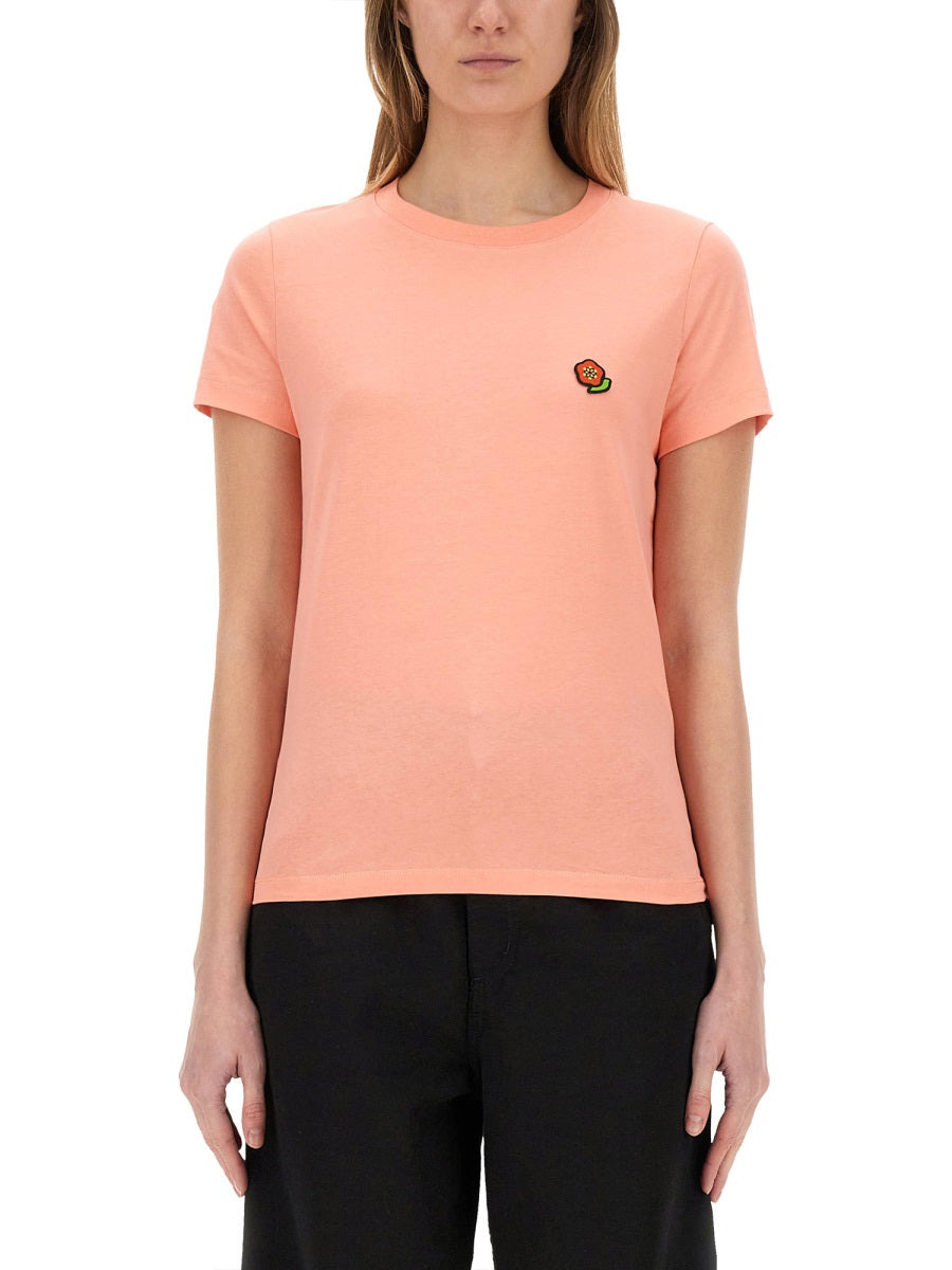 Kenzo Women T-Shirt With "Pop" Embroidery - 1