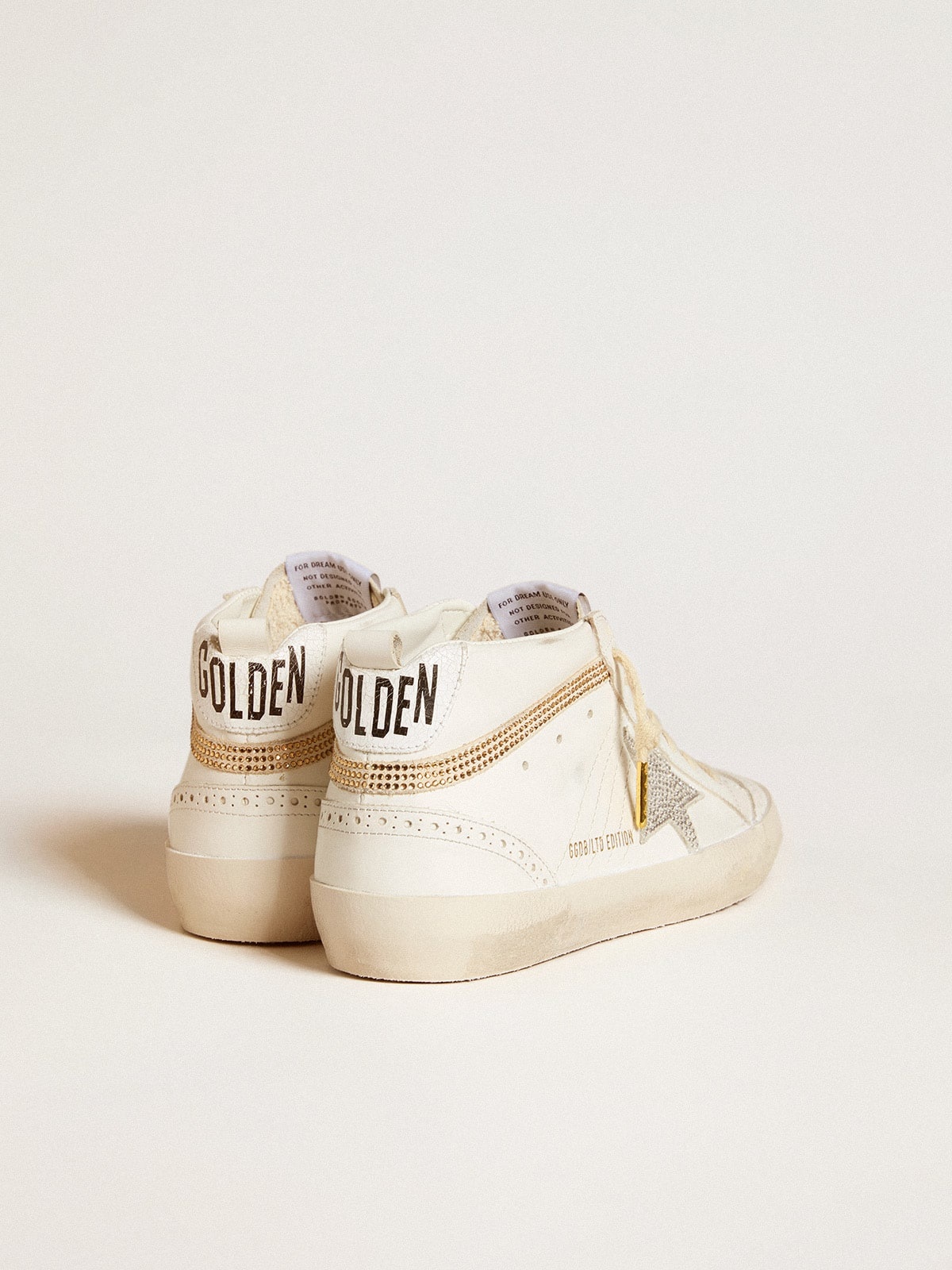Mid Star LTD with star and heel tab in suede with Swarovski crystals - 4