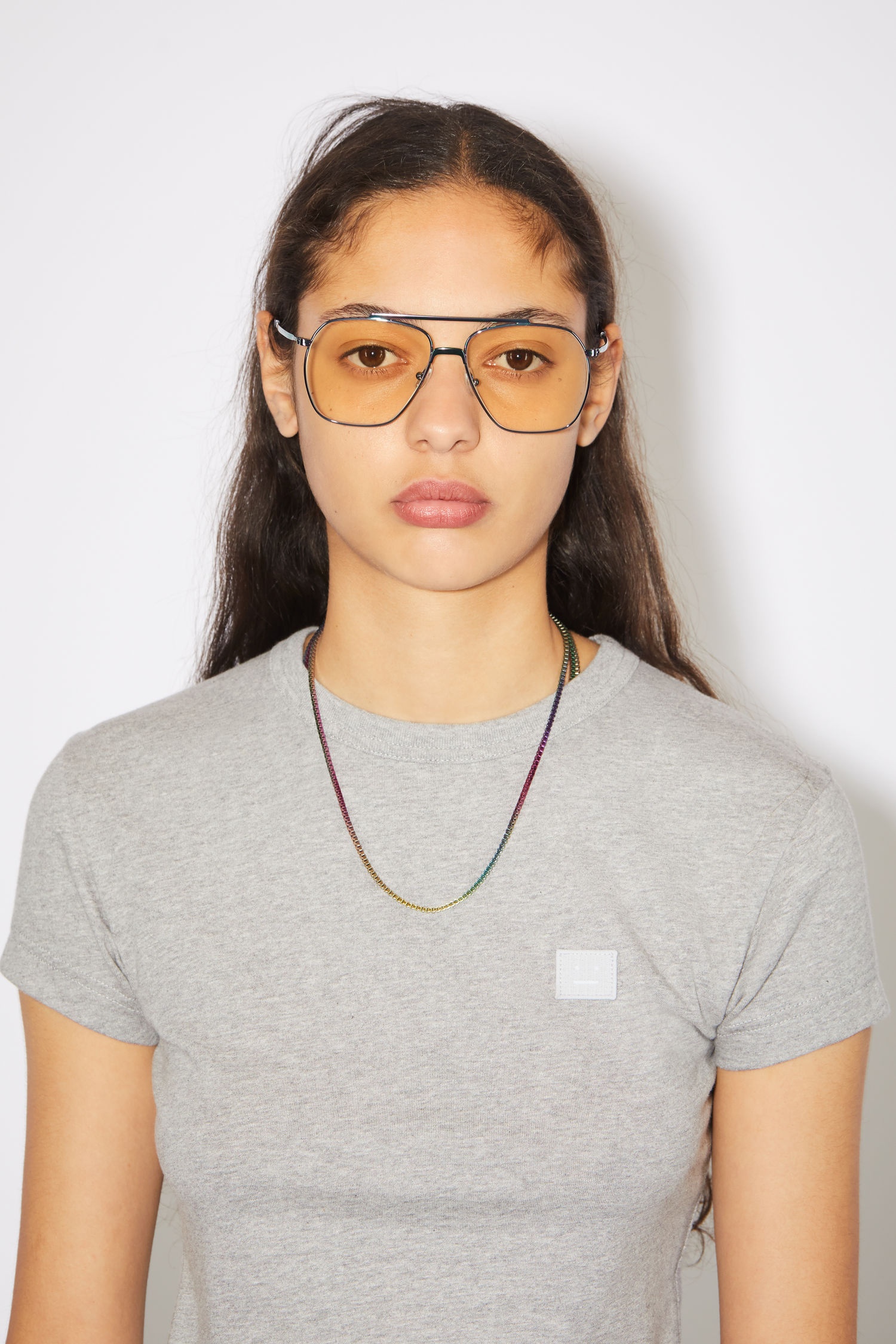 Crew neck t-shirt - Light Grey Melange - 4