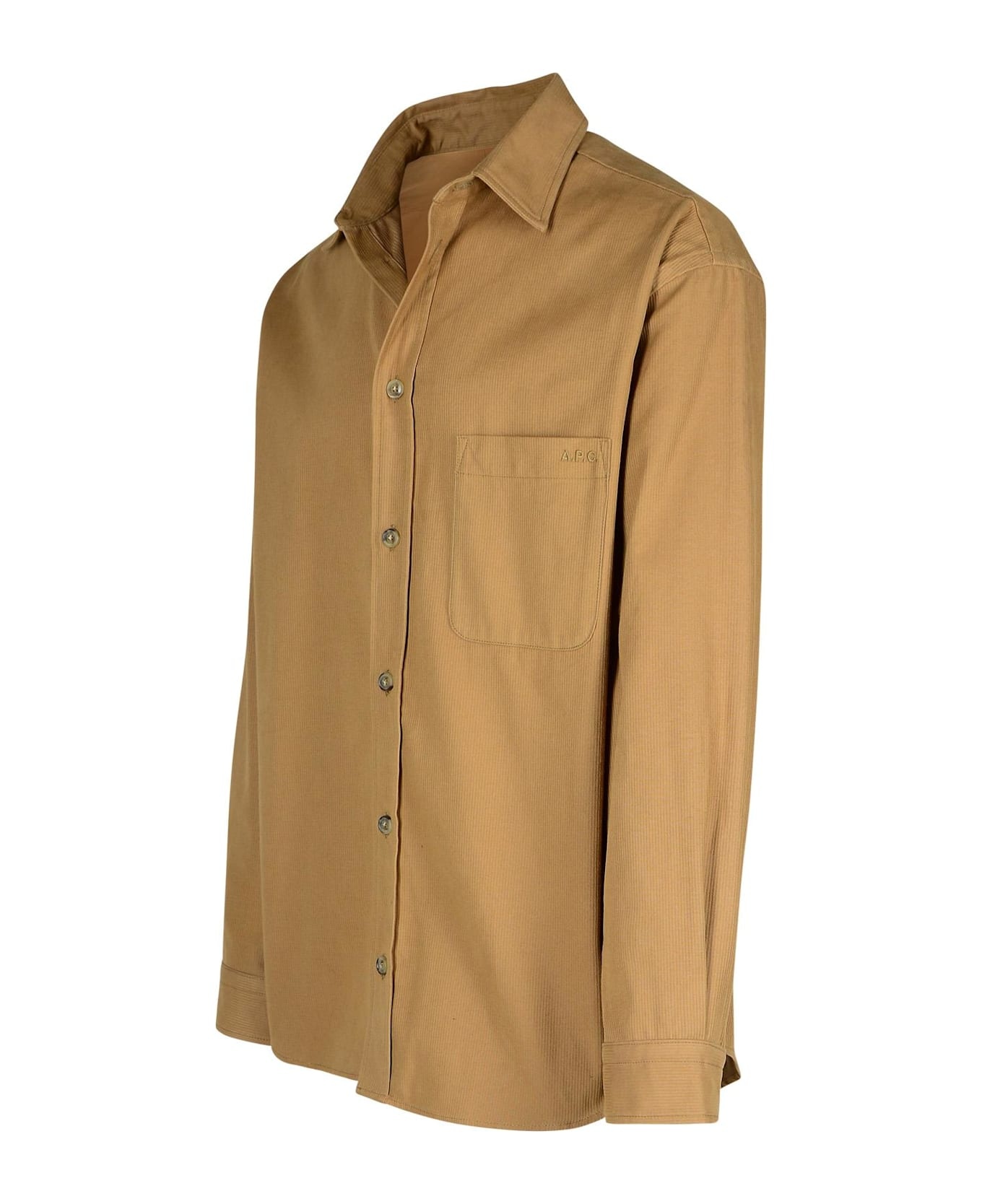 'emilien' Beige Cotton Shirt - 2