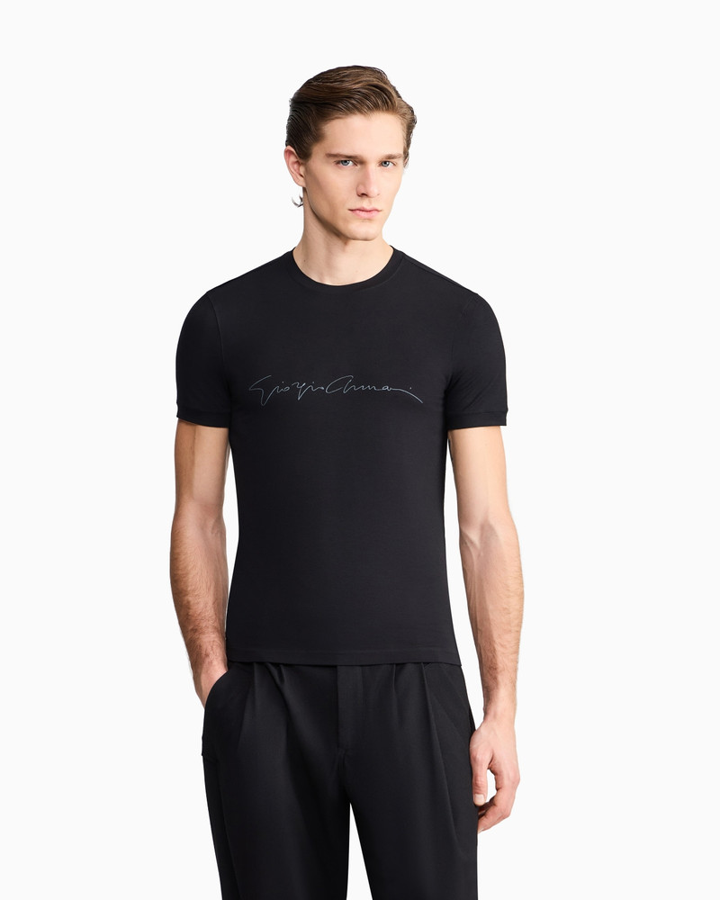 GIORGIO ARMANI STRETCH BAMBOO-VISCOSE JERSEY T-SHIRT outlook