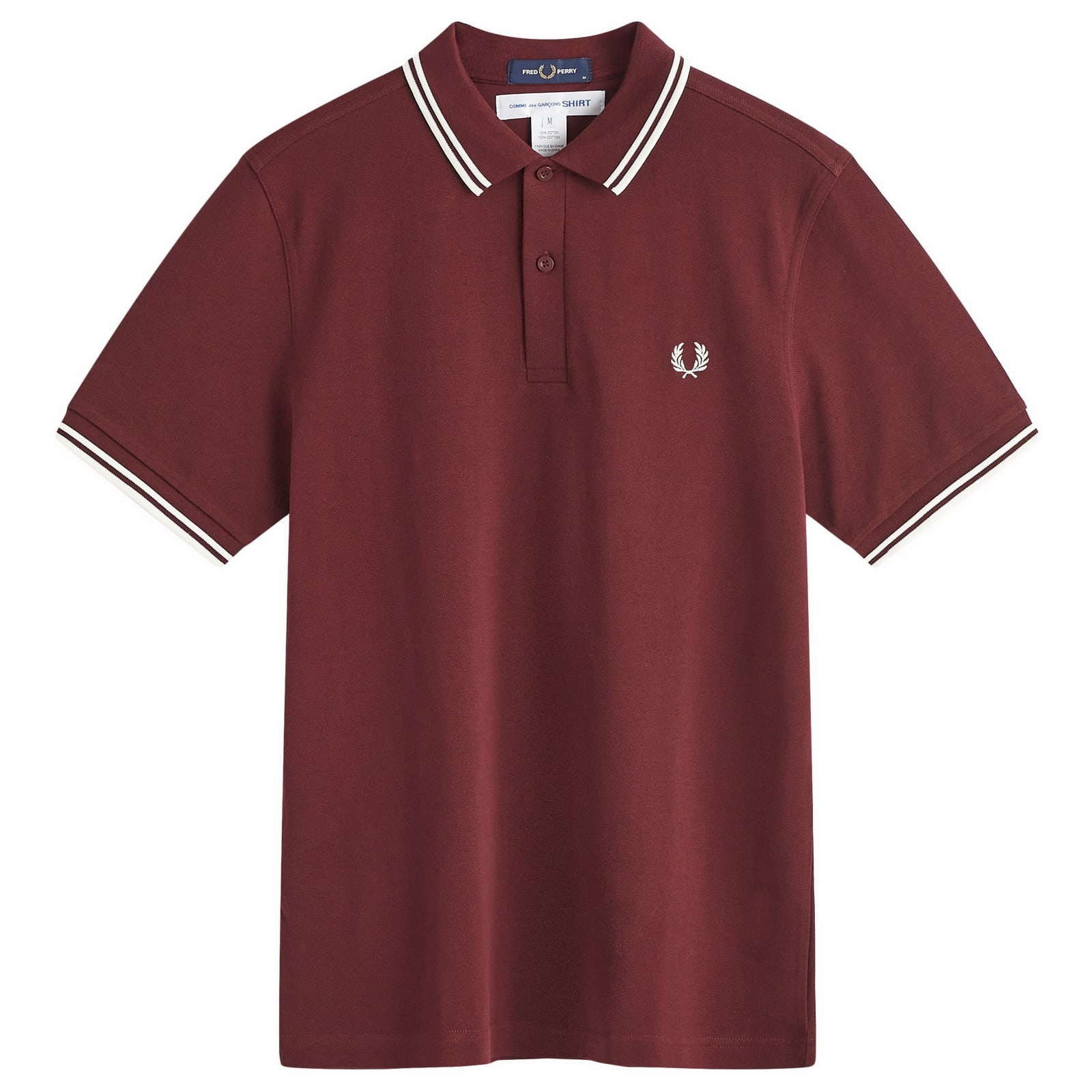 Comme des Garçons SHIRT x Fred Perry Tipped Back Print Polo - 1