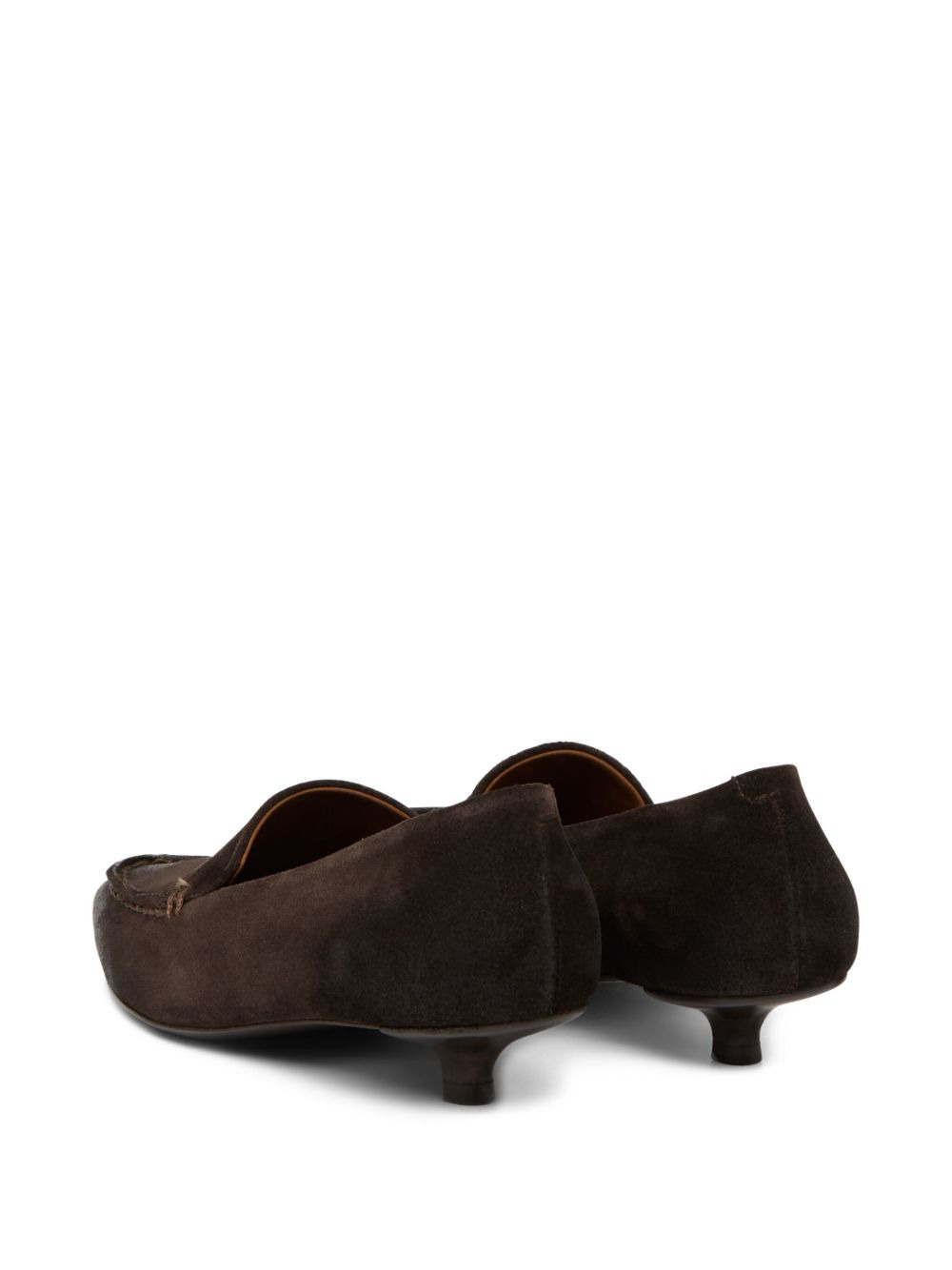 pointed-toe suede pumps - 3