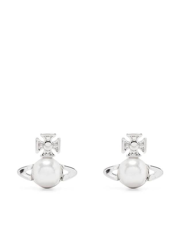 Balvina Pearl Earrings Silver - 1