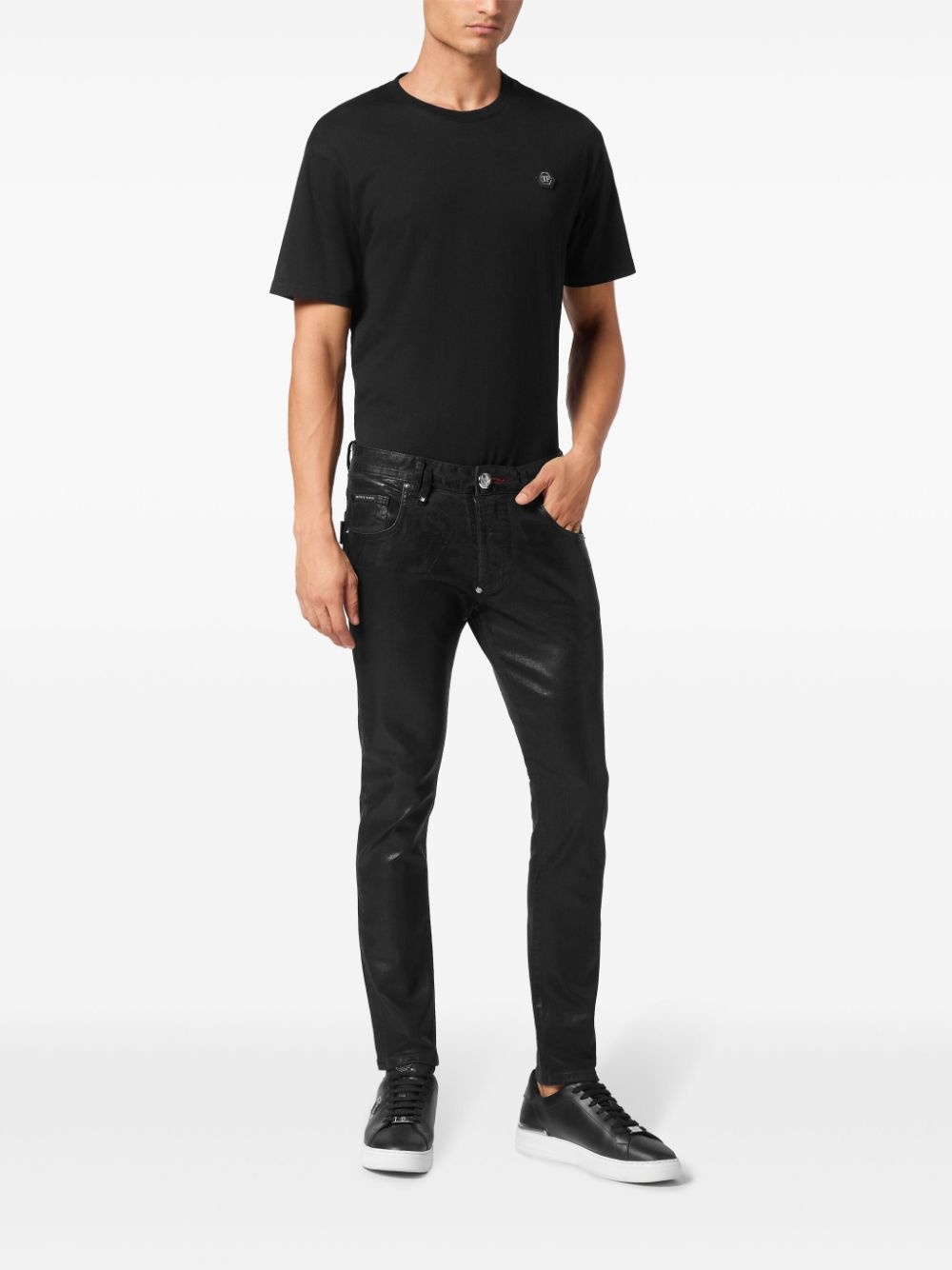 coated skinny jeans - 2