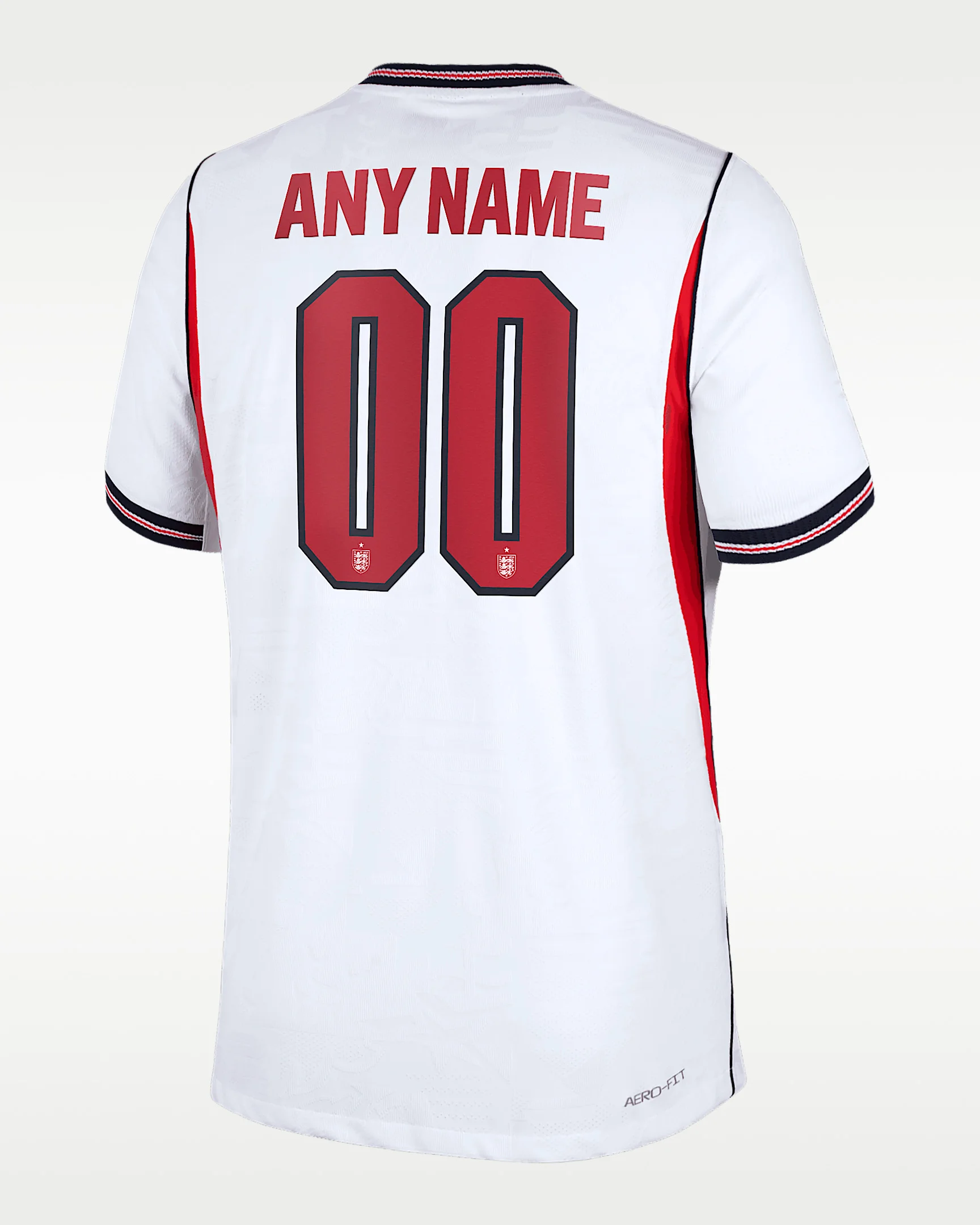 England 2026 Match Home Men's Nike Aero-FIT Soccer Authentic Custom Jersey By You - 1