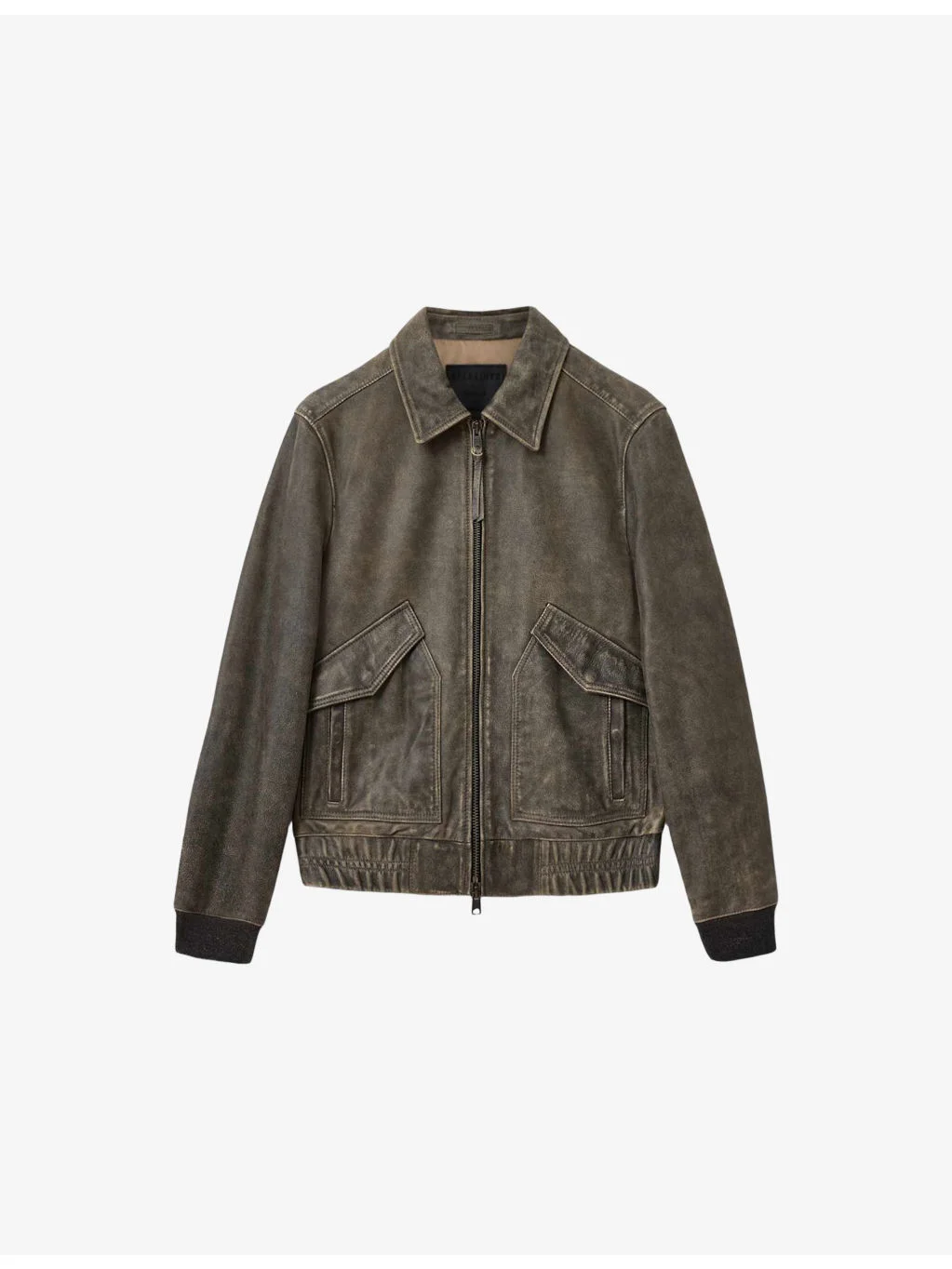 Marland Two-Tone Leather Aviator Jacket - 1