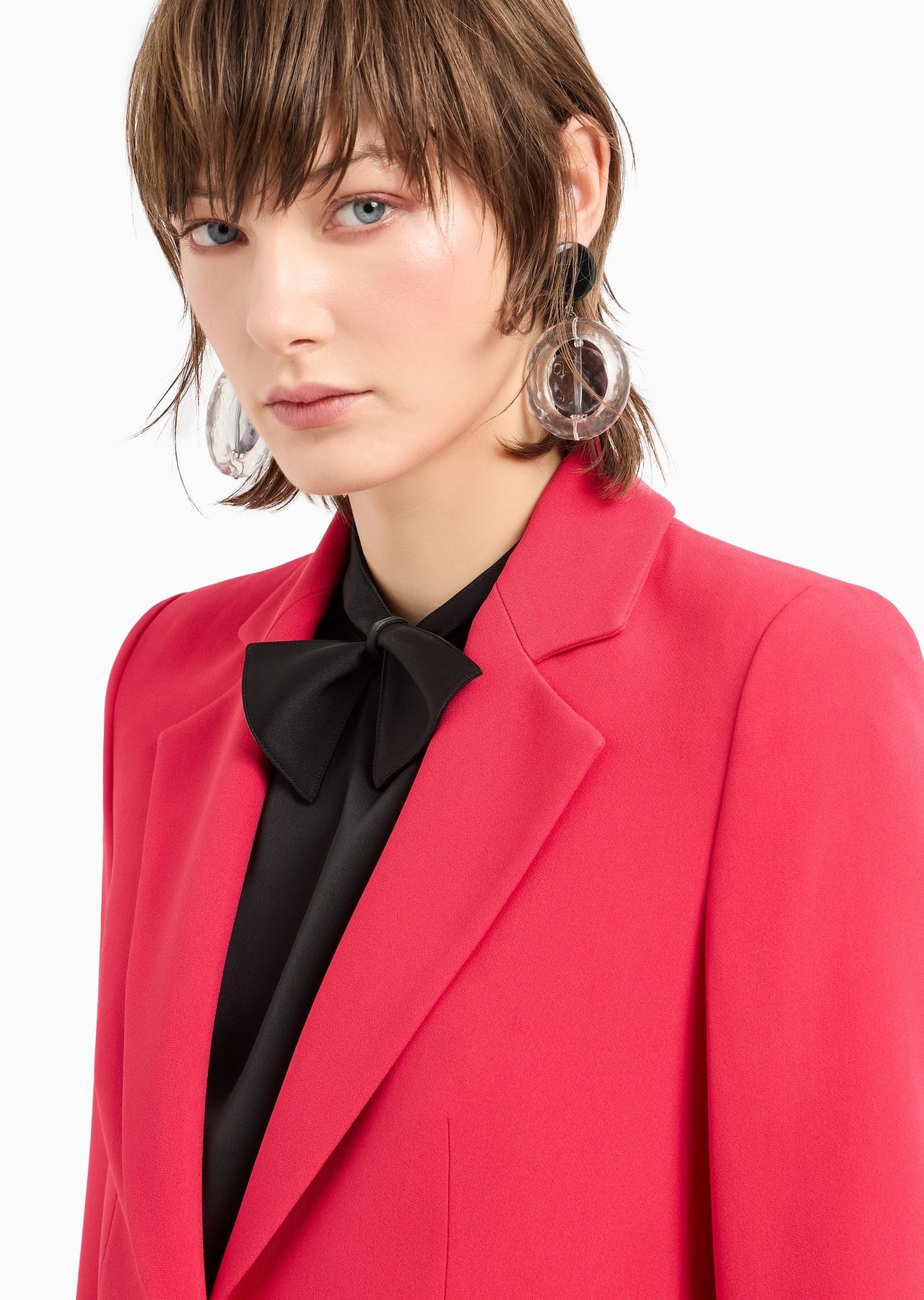 Cady crêpe jacket with lapels - 5