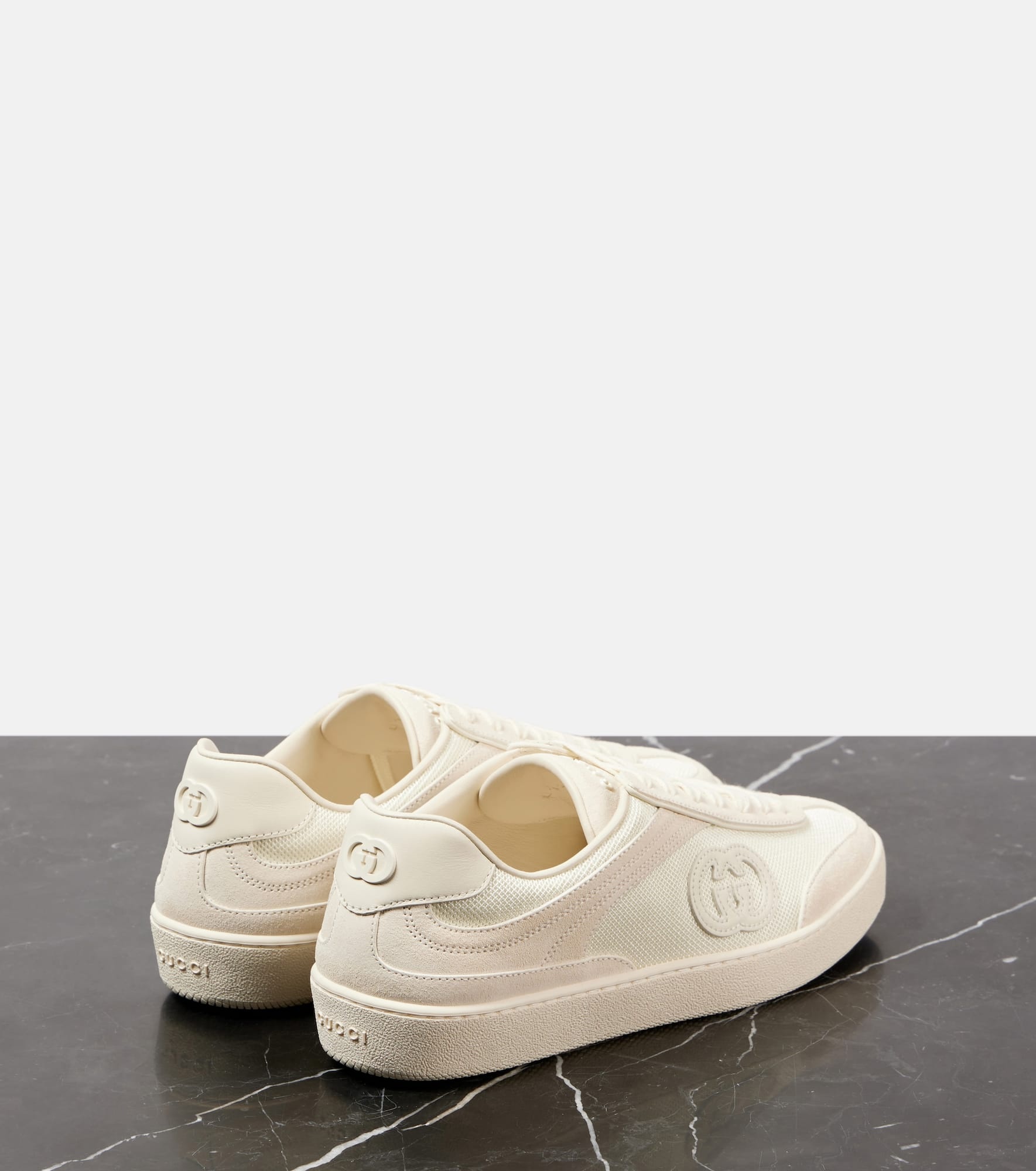 G74 suede-trimmed sneakers - 2