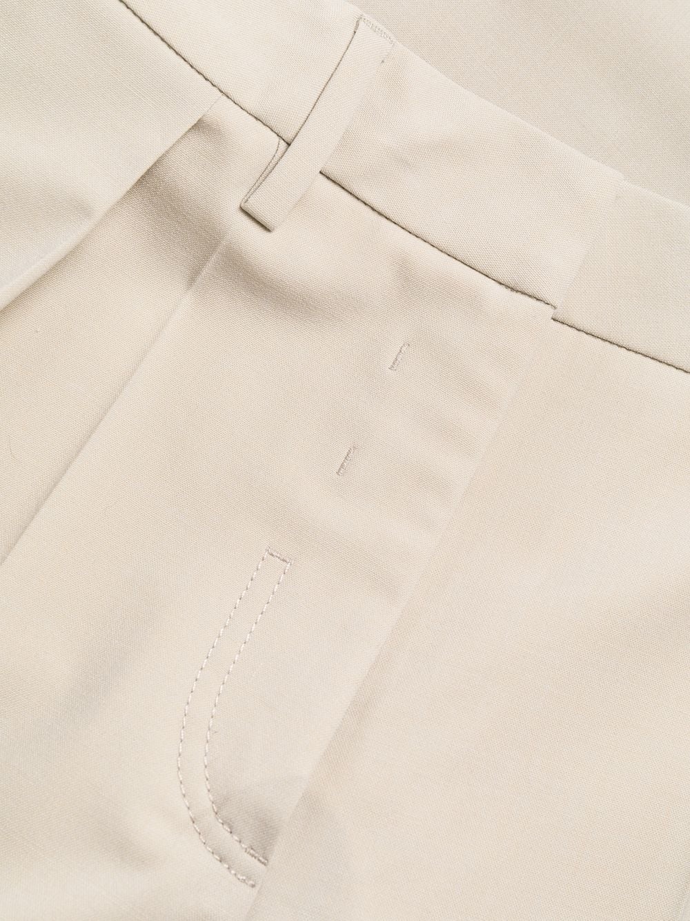 side-pleat panelled trousers - 7