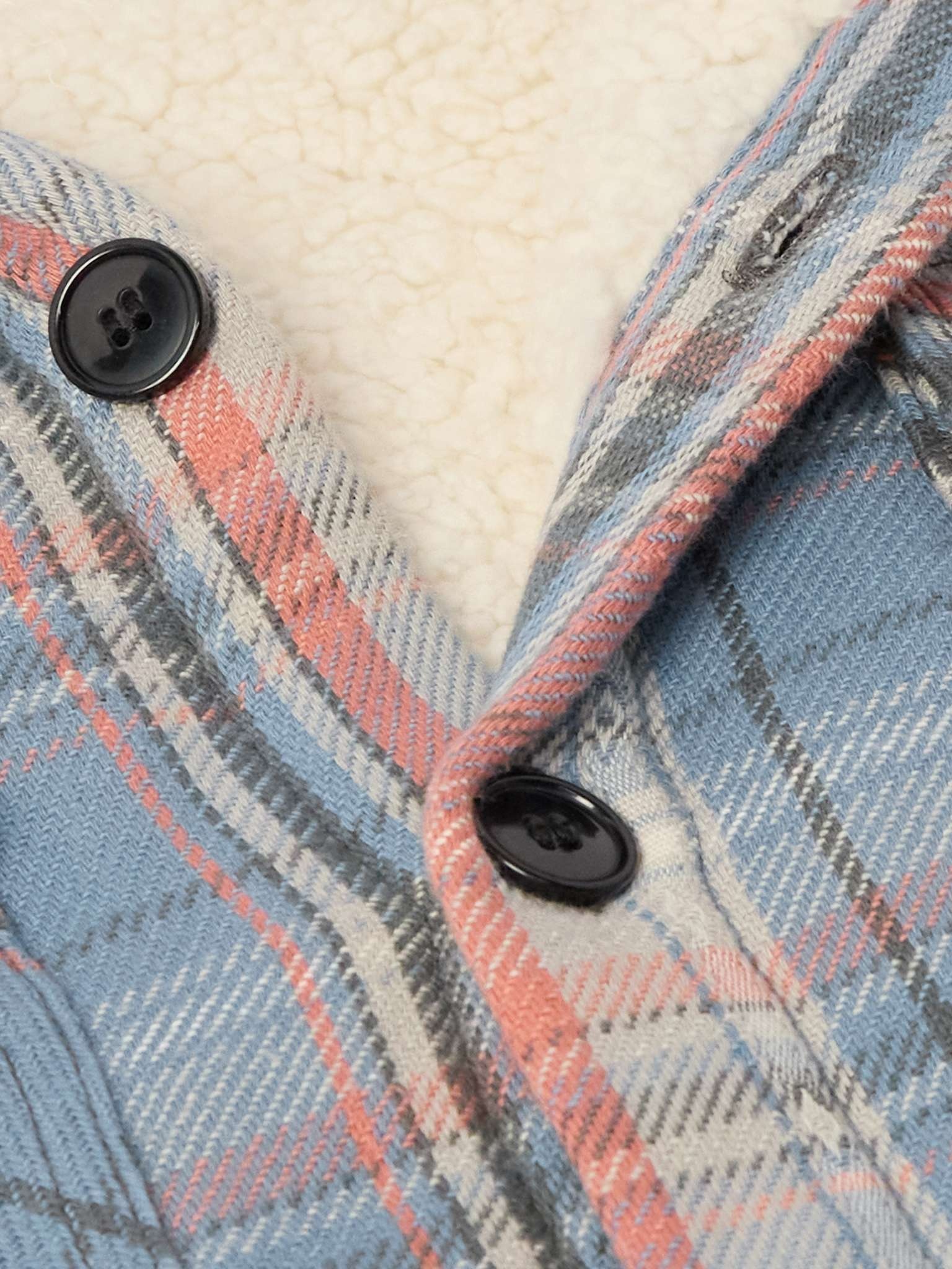 Checked Cotton-Flannel Overshirt - 5