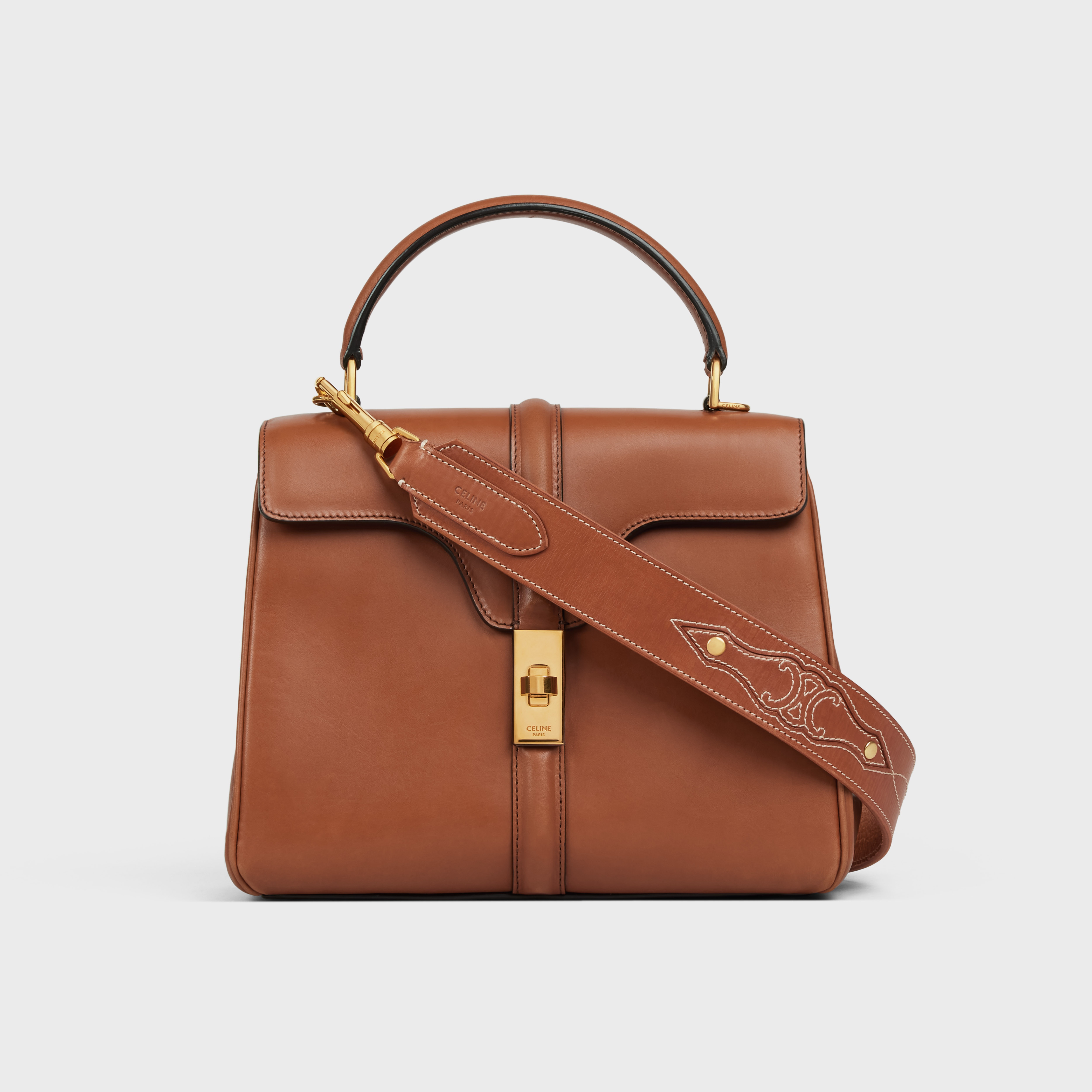 Thin Strap in EMBROIDERED CALFSKIN - 2