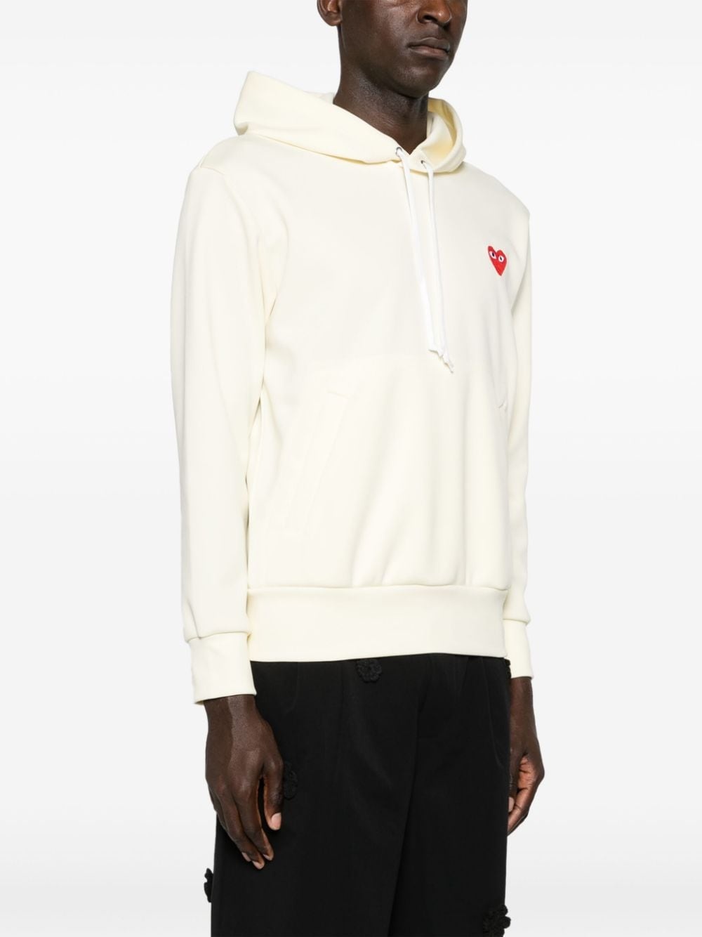 heart-motif drawstring hoodie - 4