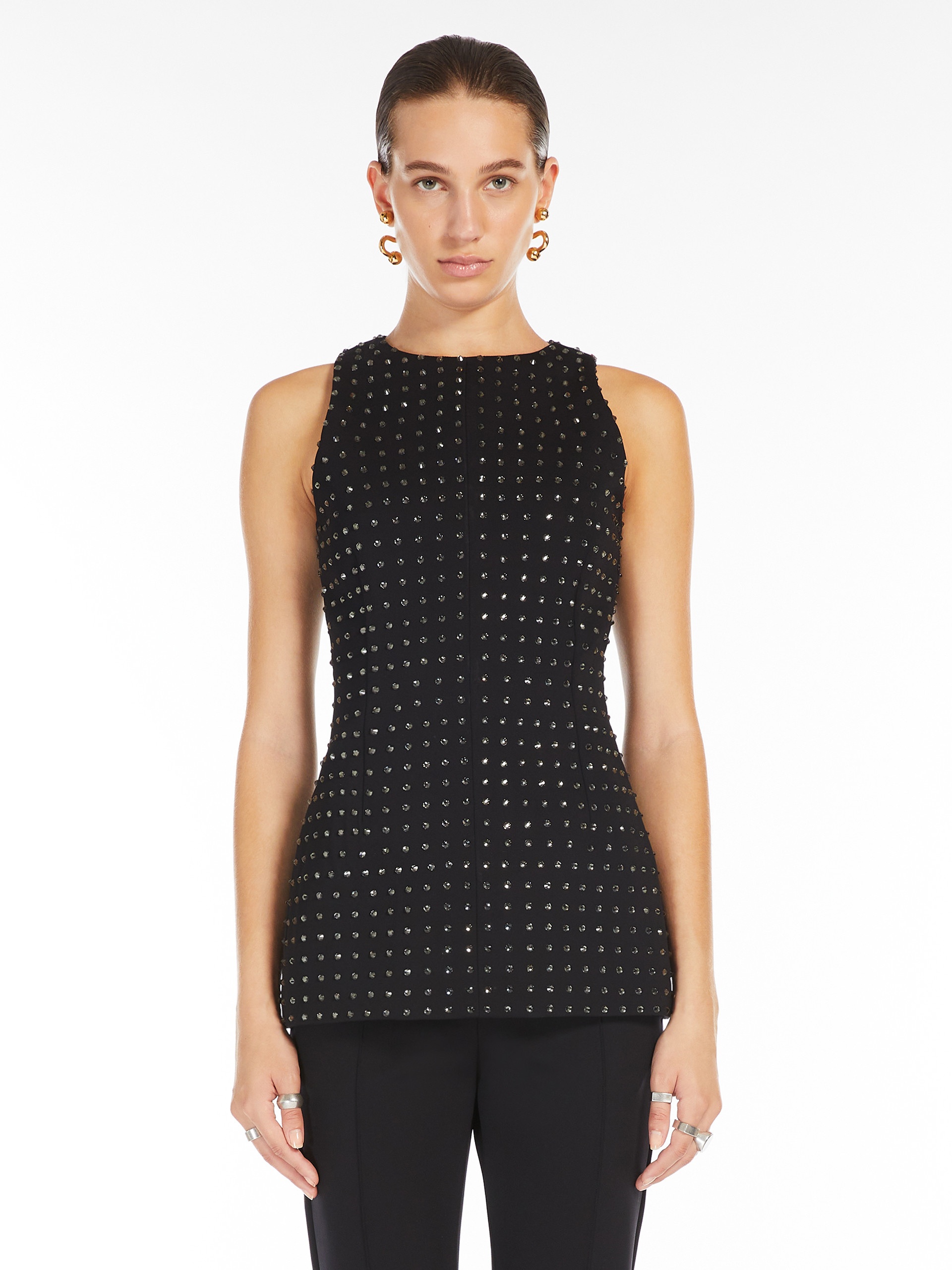 UDITORE Fitted top with rhinestones - KLEPSYDRA CAPSULE - 3