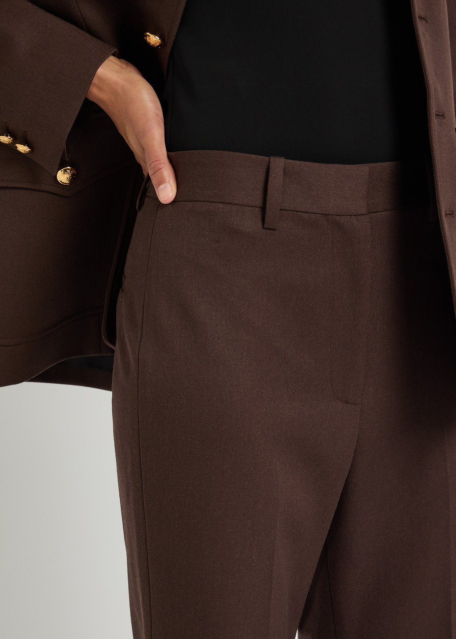 Nili Lotan Corette Straight-leg Wool Trousers - 5