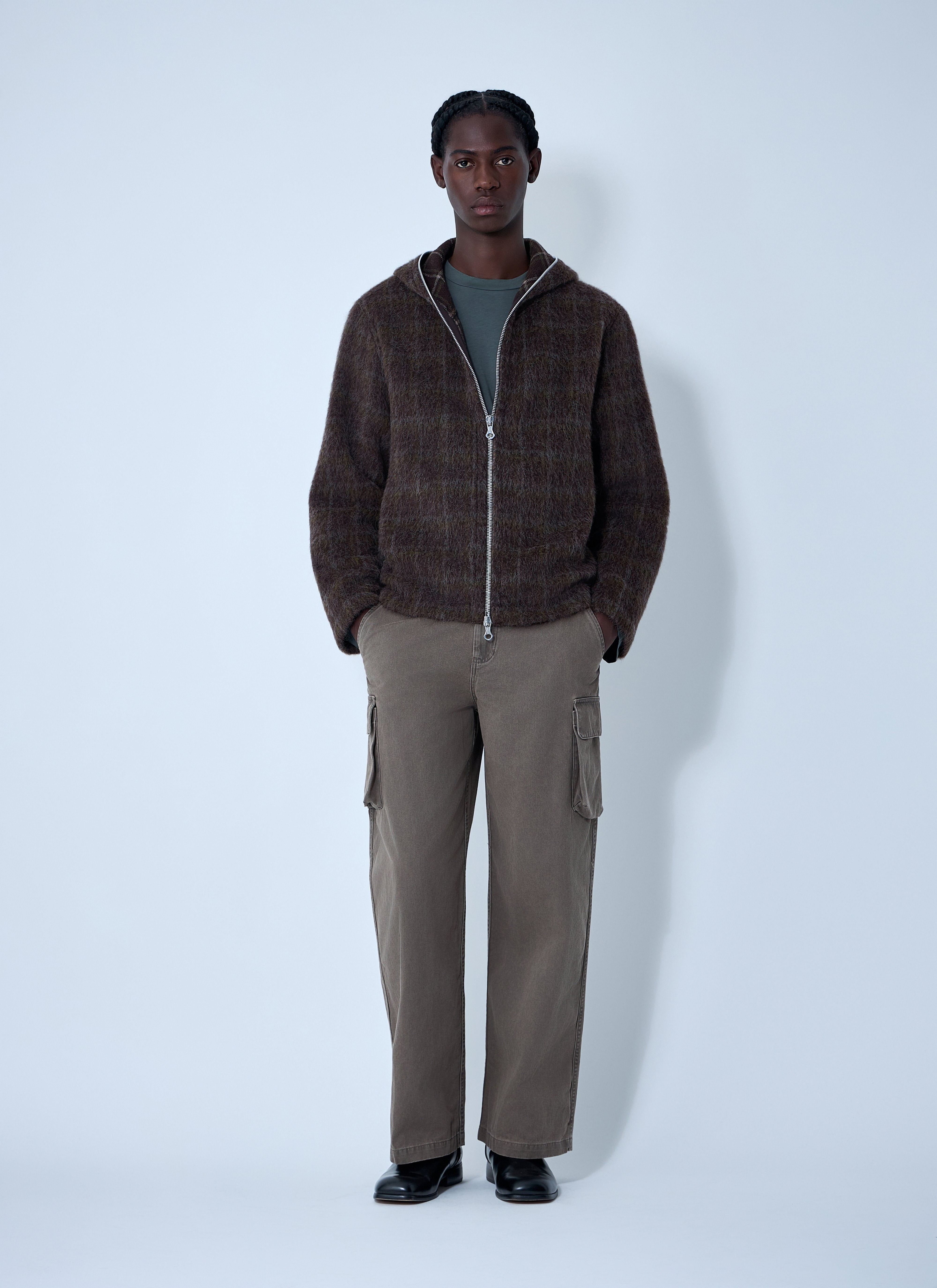 Our Legacy Men Full Zip-Up Hooded Jacket - 2