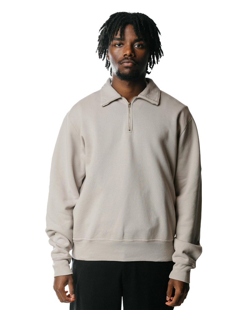 LADY WHITE CO. Quarter Zip Sweatshirt Scarlet Grey outlook