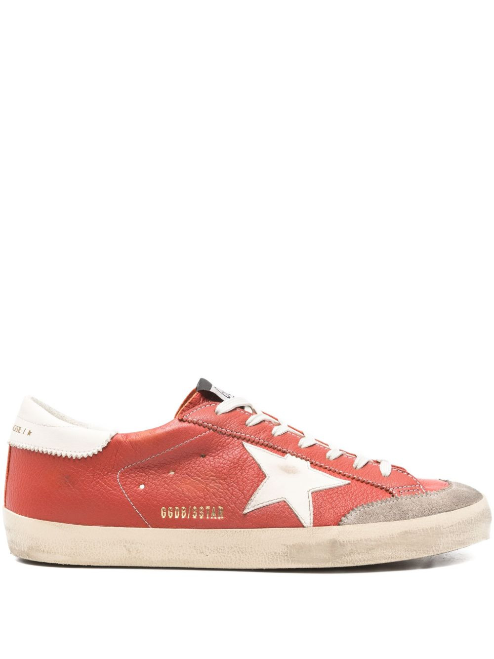 star-patch lace-up sneakers - 1