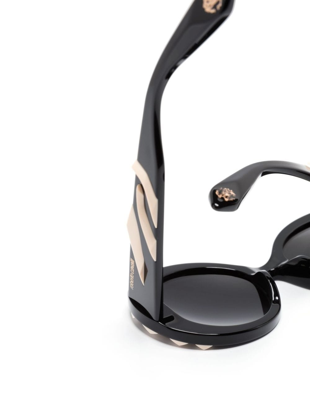 3D-detail round-frame sunglasses - 3