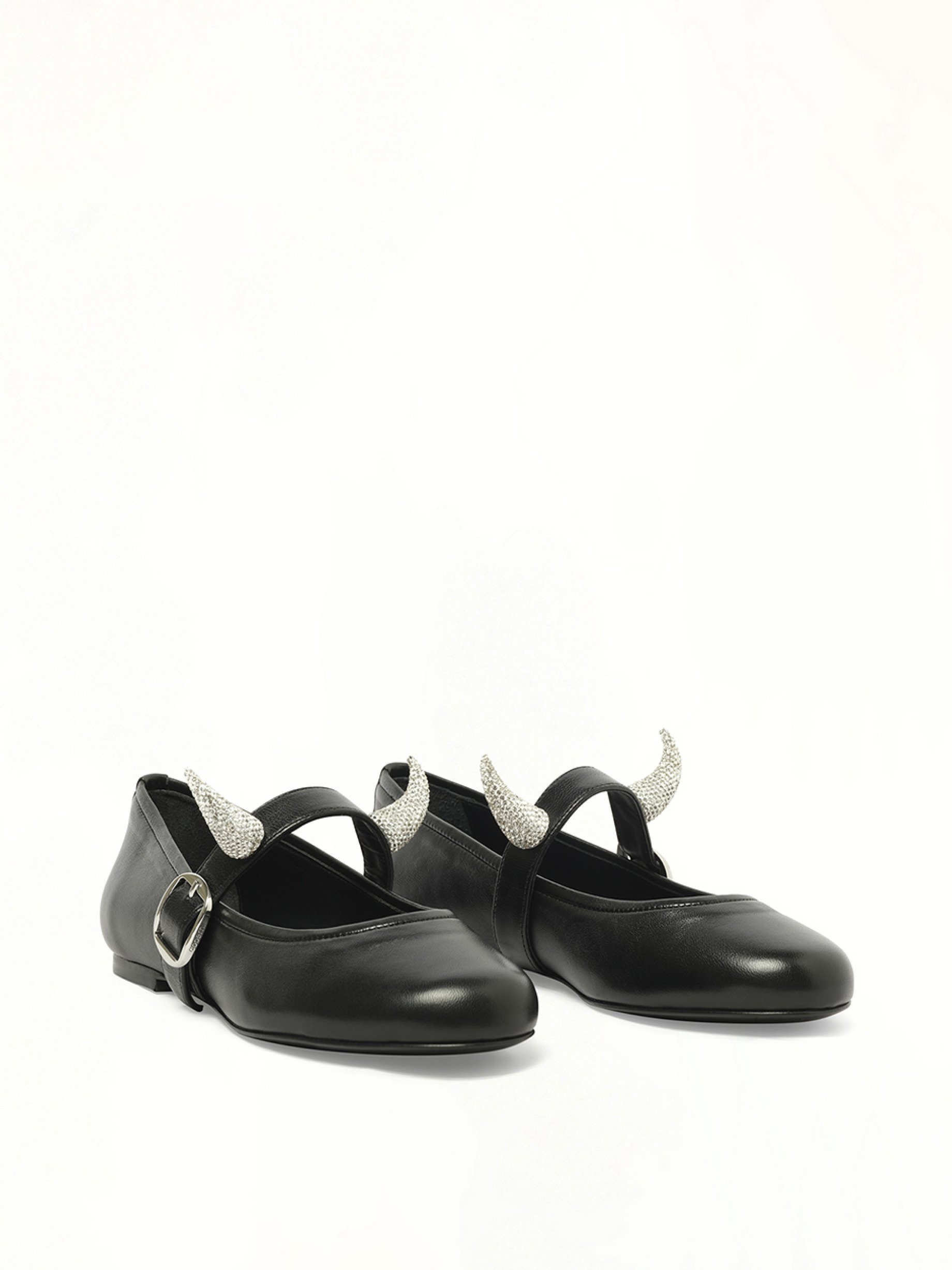Disney x Coperni Horn Ballerina Belt Flat in Black - 2