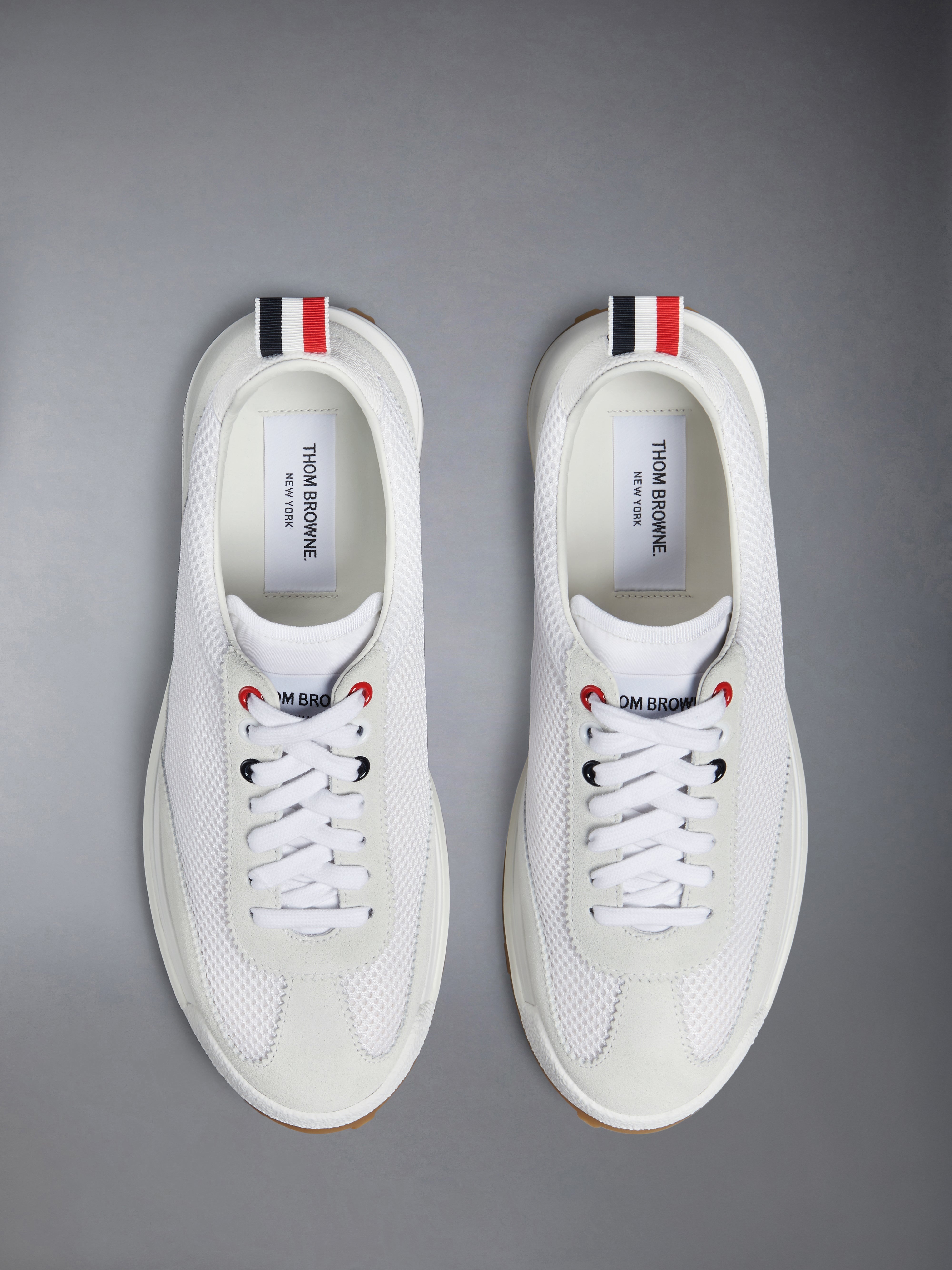 WHITE NYLON TECH RUNNER - 4