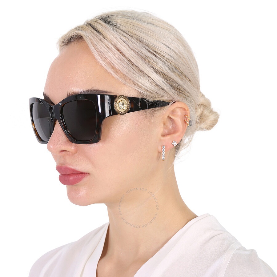 Versace Dark Grey Butterfly Ladies Sunglasses VE4452 108/87 55 - 2