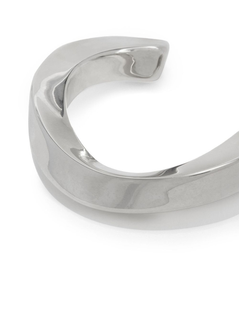 Jil Sander engraved-logo bracelet outlook