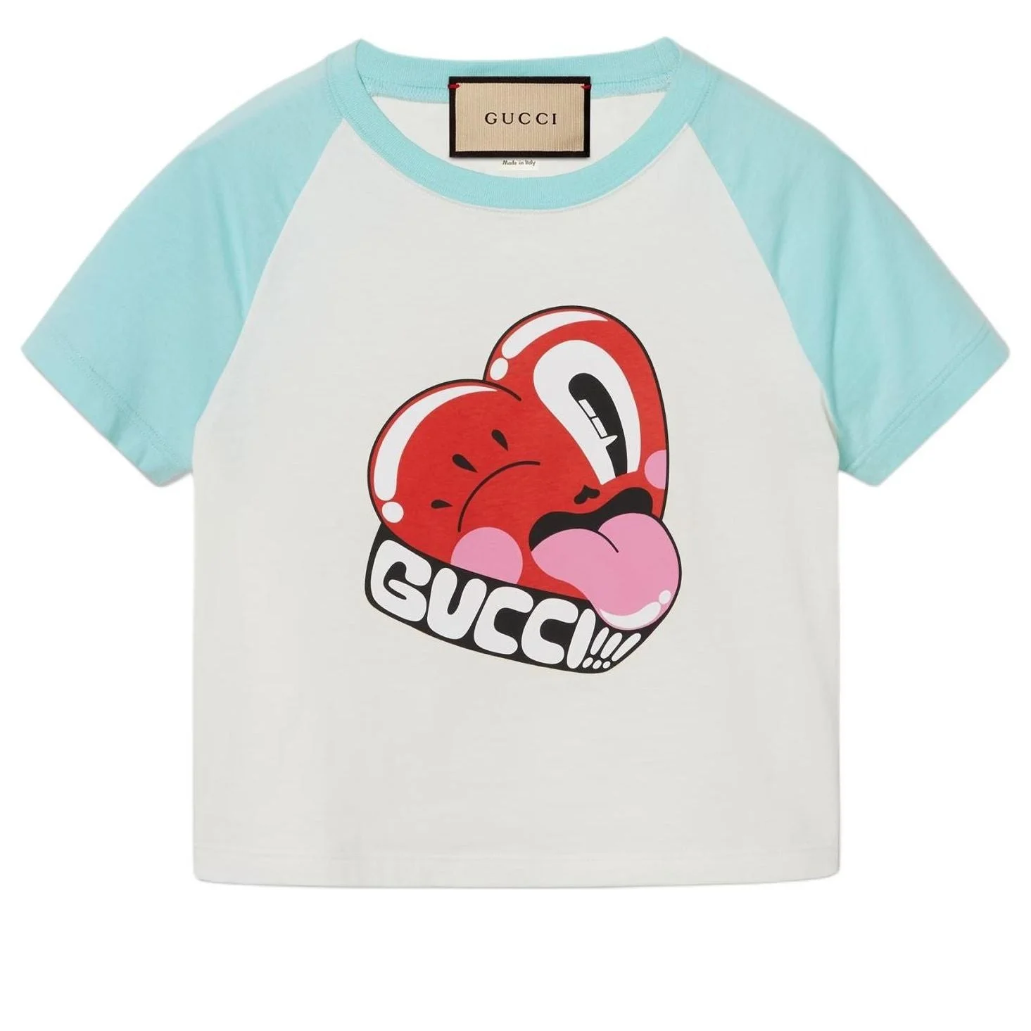 (WMNS) Gucci Cotton Jersey Short Sleeved T-Shirt 'Off White' 768183-XJGHN-9095 - 1