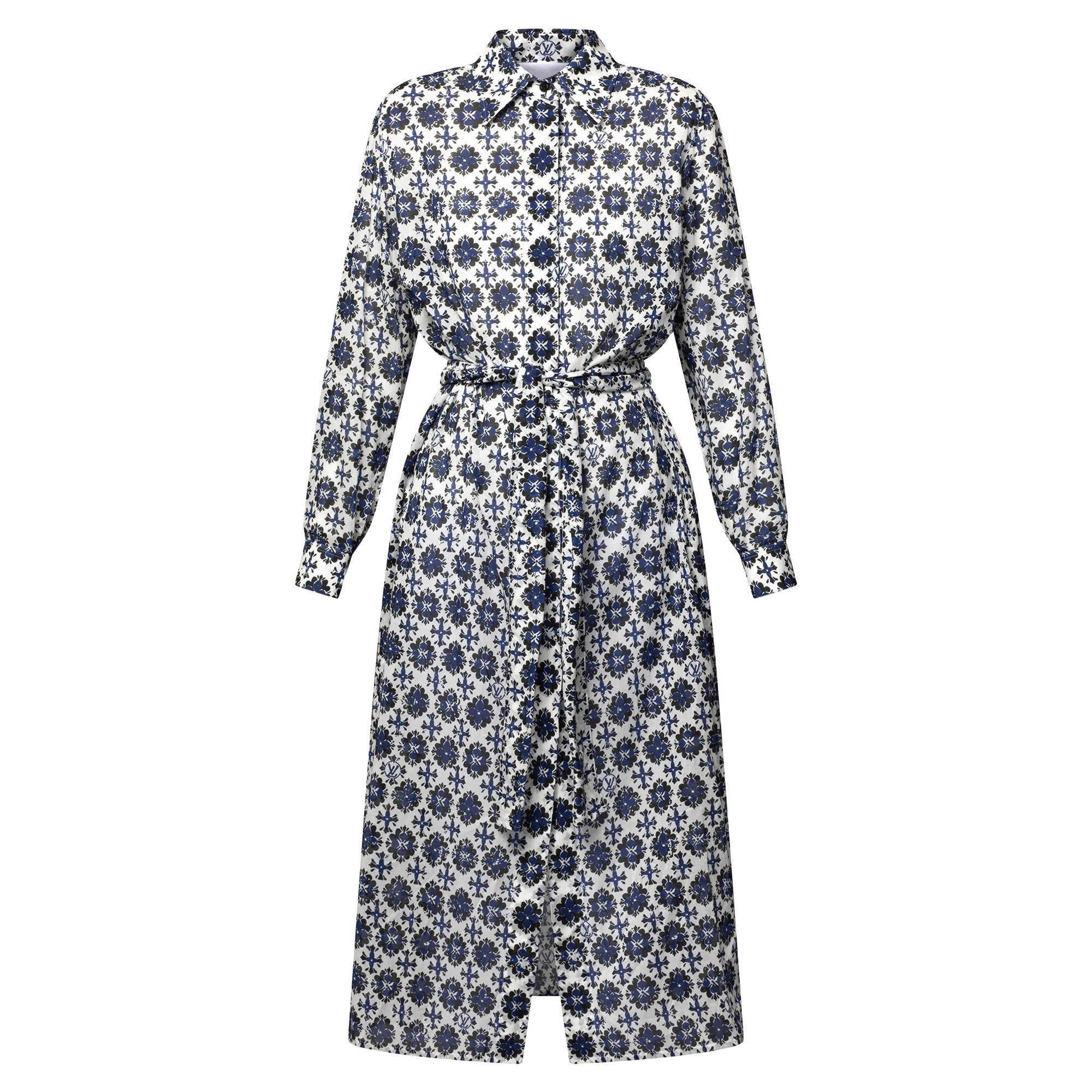 3D Monogram Tile Fil Coupé Shirt Dress - 1
