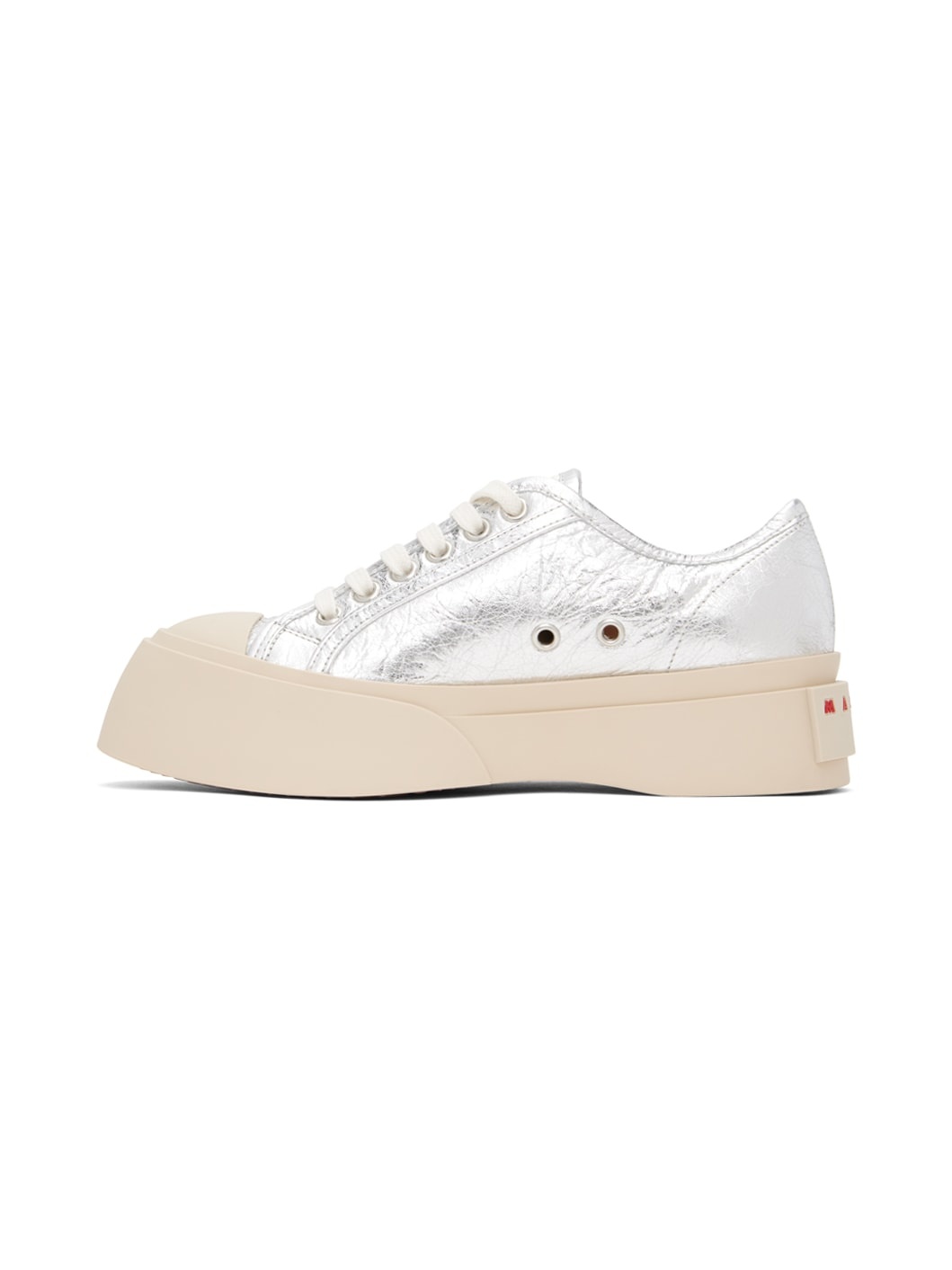Silver Pablo Lace-Up Sneakers - 3