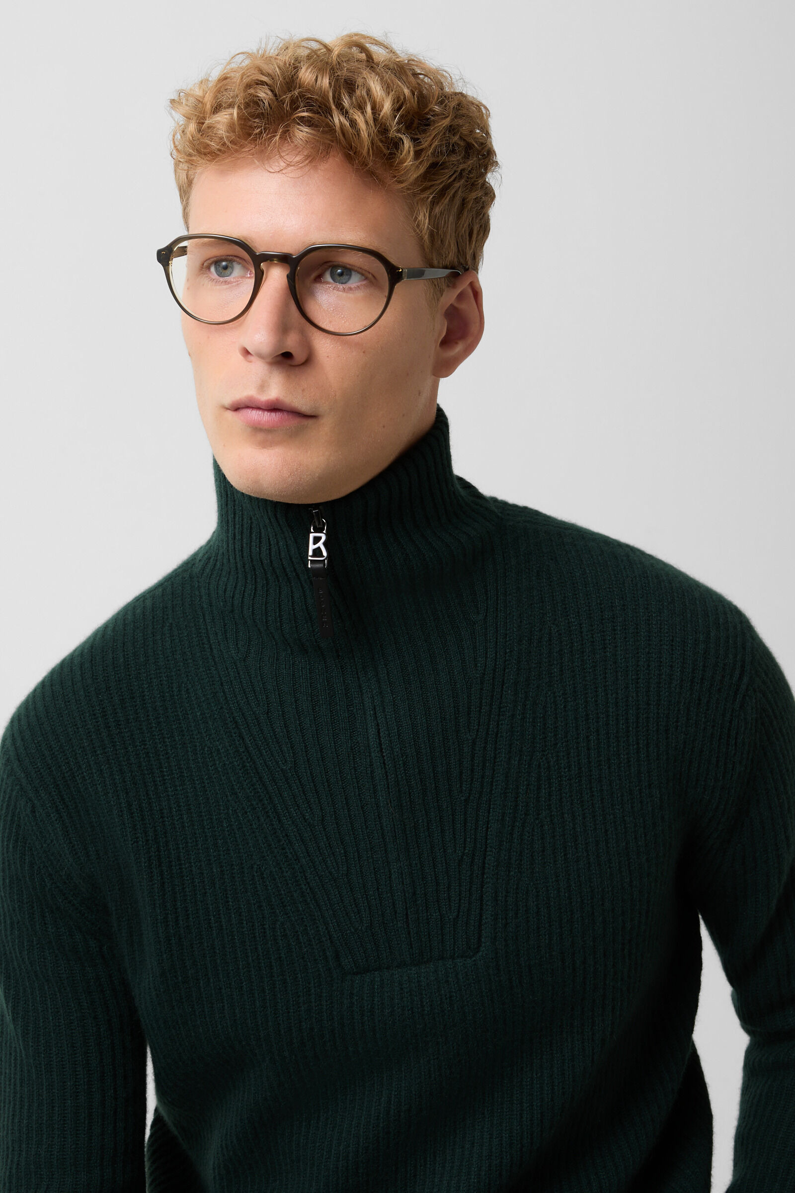 Balvin cashmere troyer in Dark green - 4