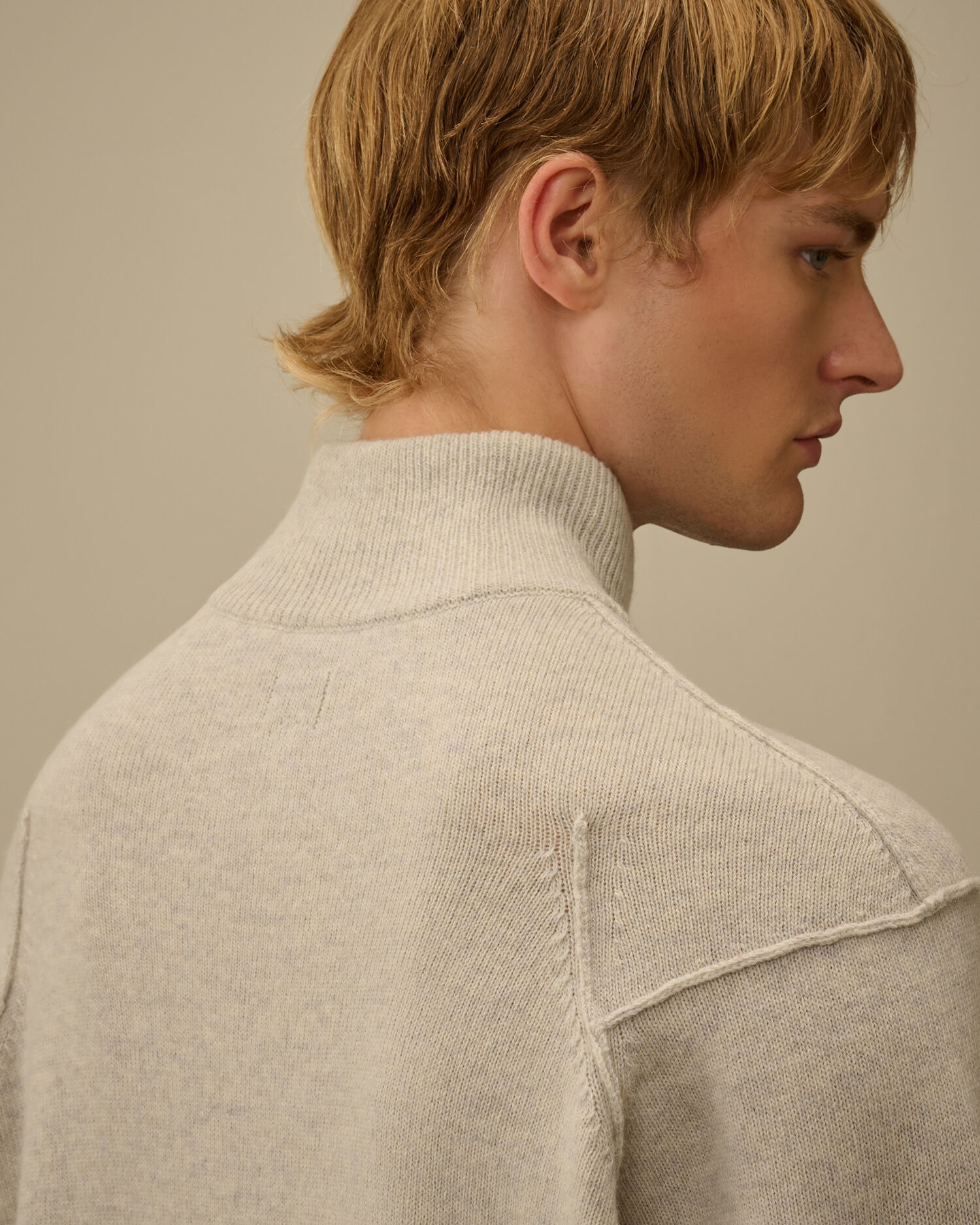 Lambswool GRS Half Zip Sweater - 6
