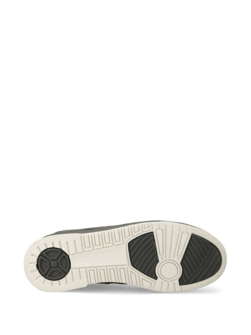 logo-print suede sneakers 5