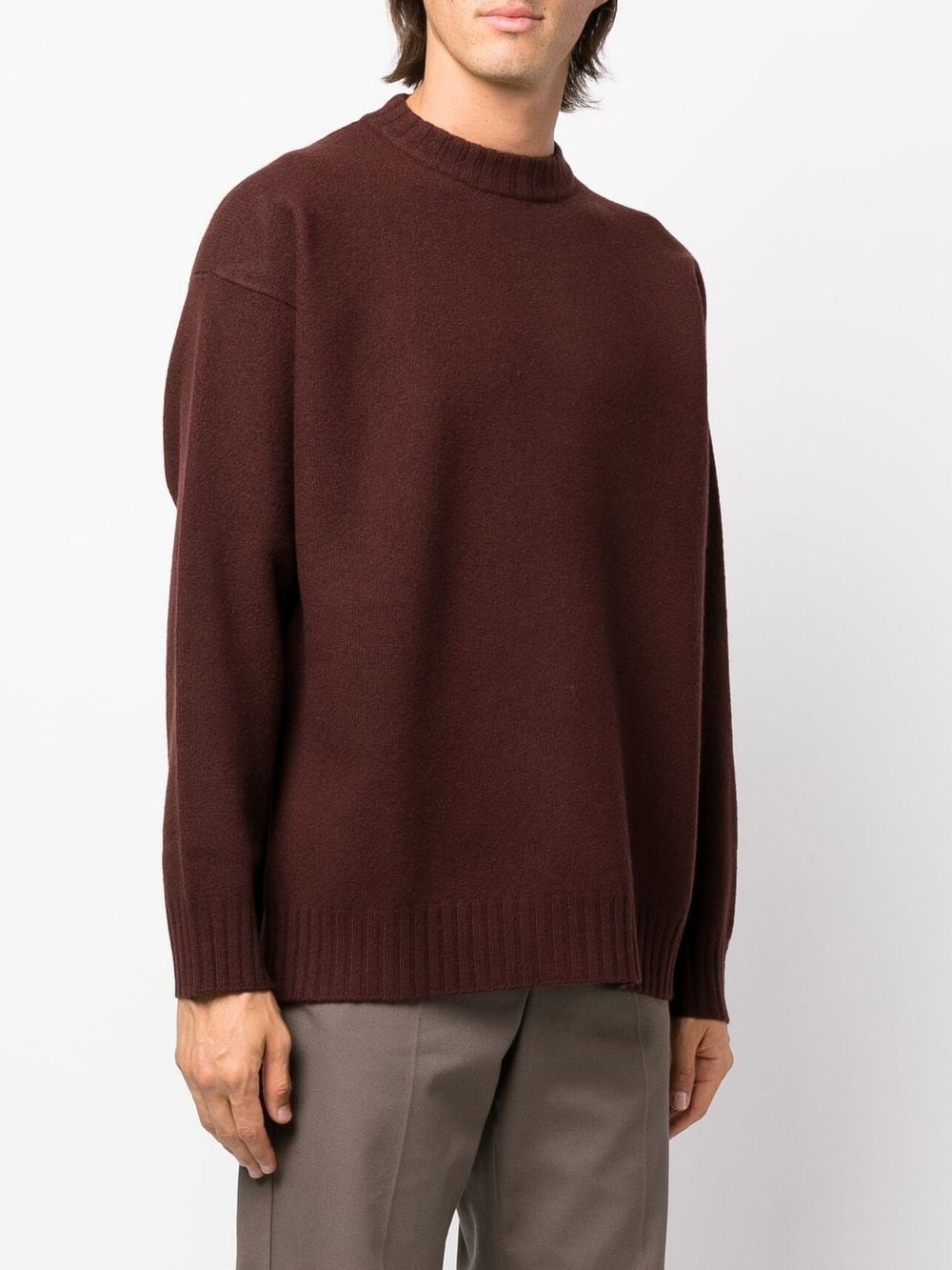 round-neck knit jumper - 3