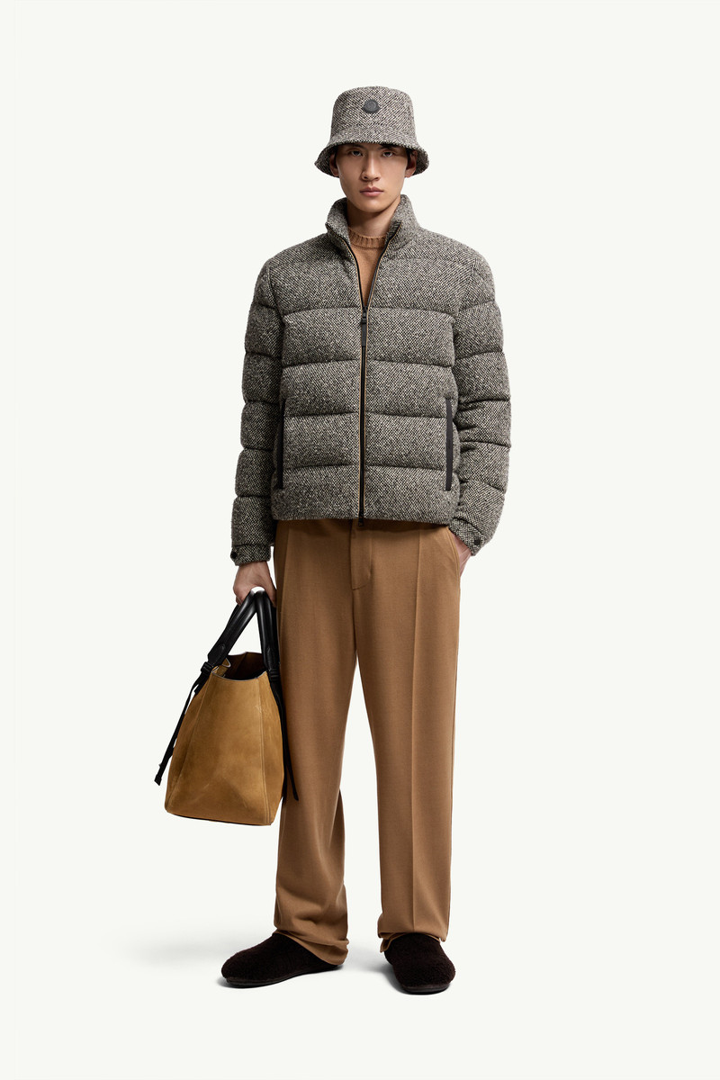 Moncler Agde Wool Blend Short Down Jacket outlook