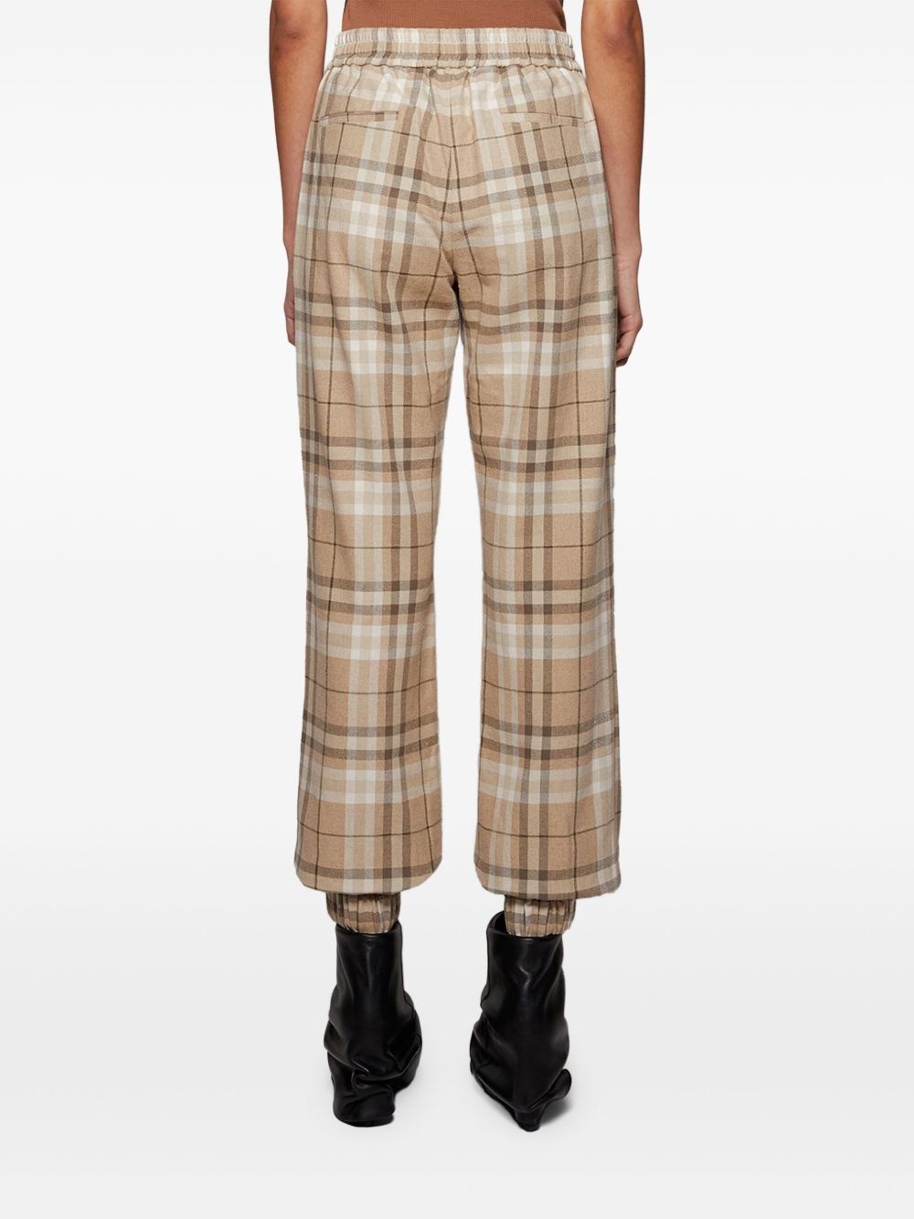 checked lounge trousers - 5