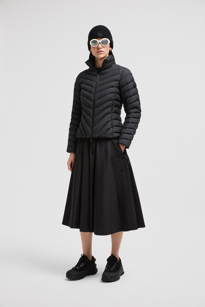 Moncler Grange Diagonal-Quilted Short Down Jacket outlook