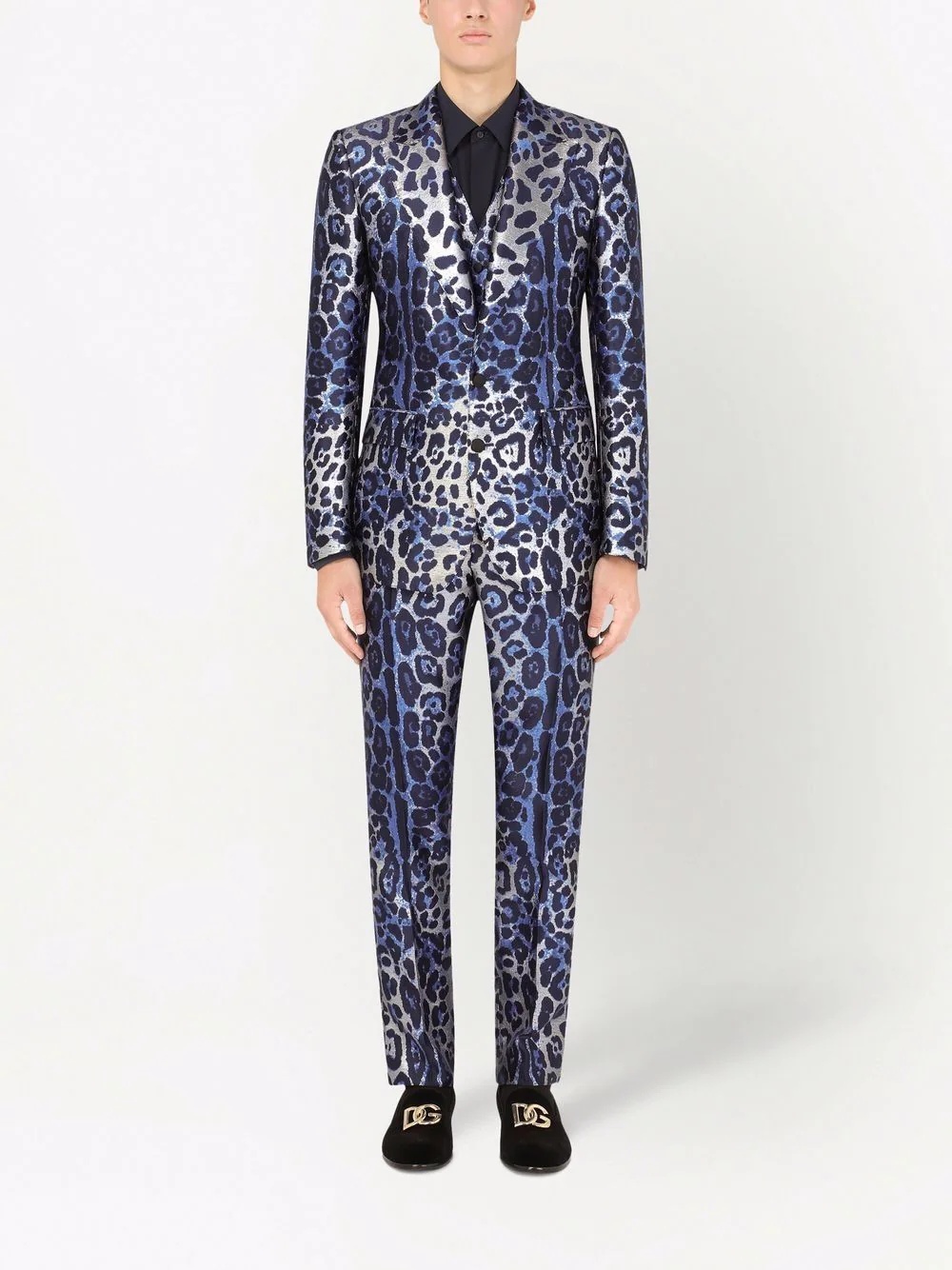 leopard-print three-piece suit - 2