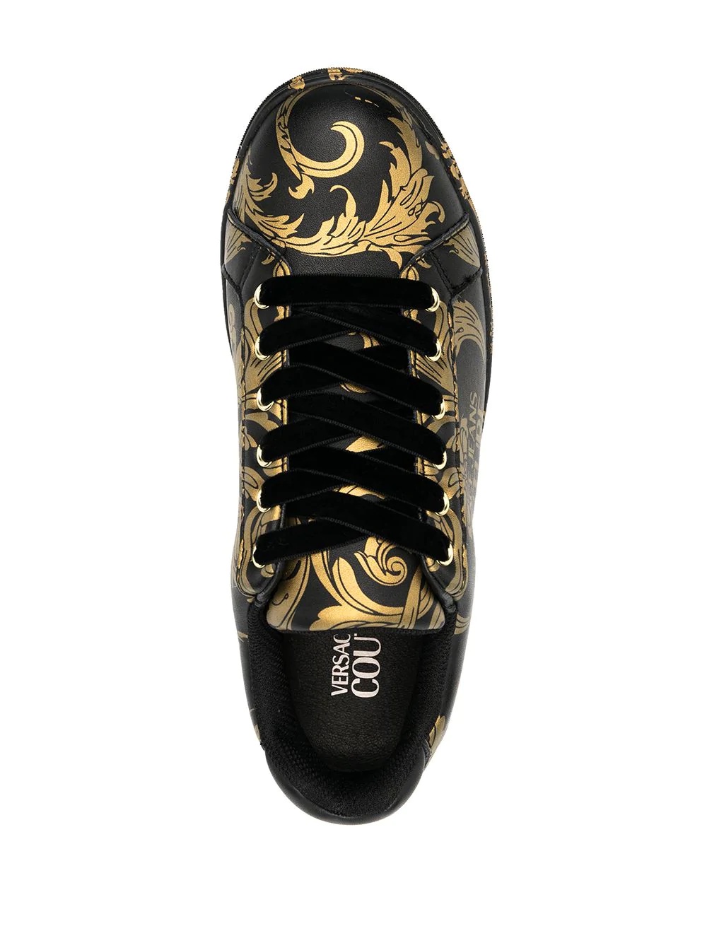 baroque print sneakers - 4