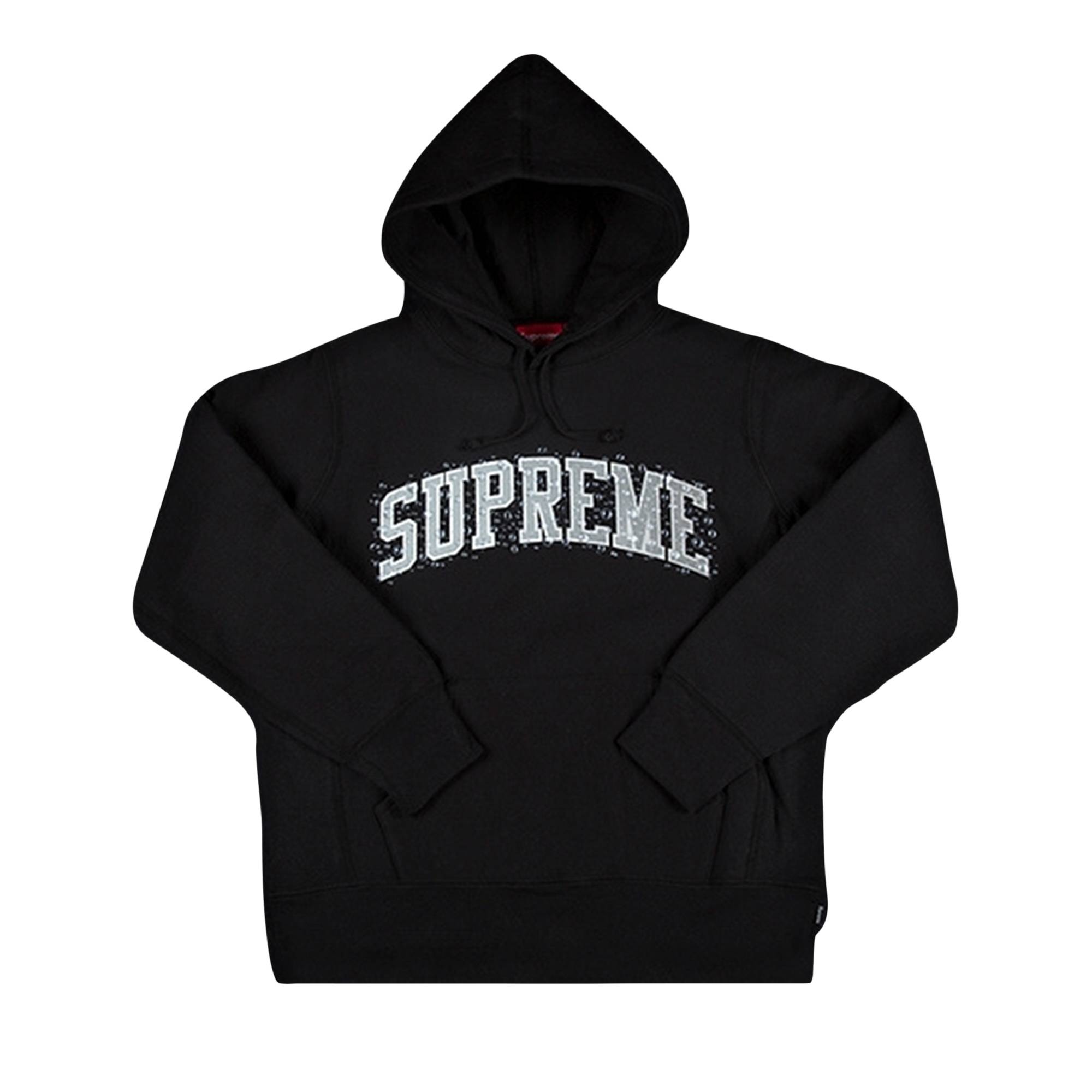 Supreme Water Arc Hooded Sweatshirt 'Black' - 1