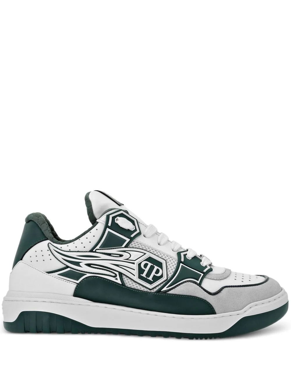 logo-patch low-top sneakers - 1