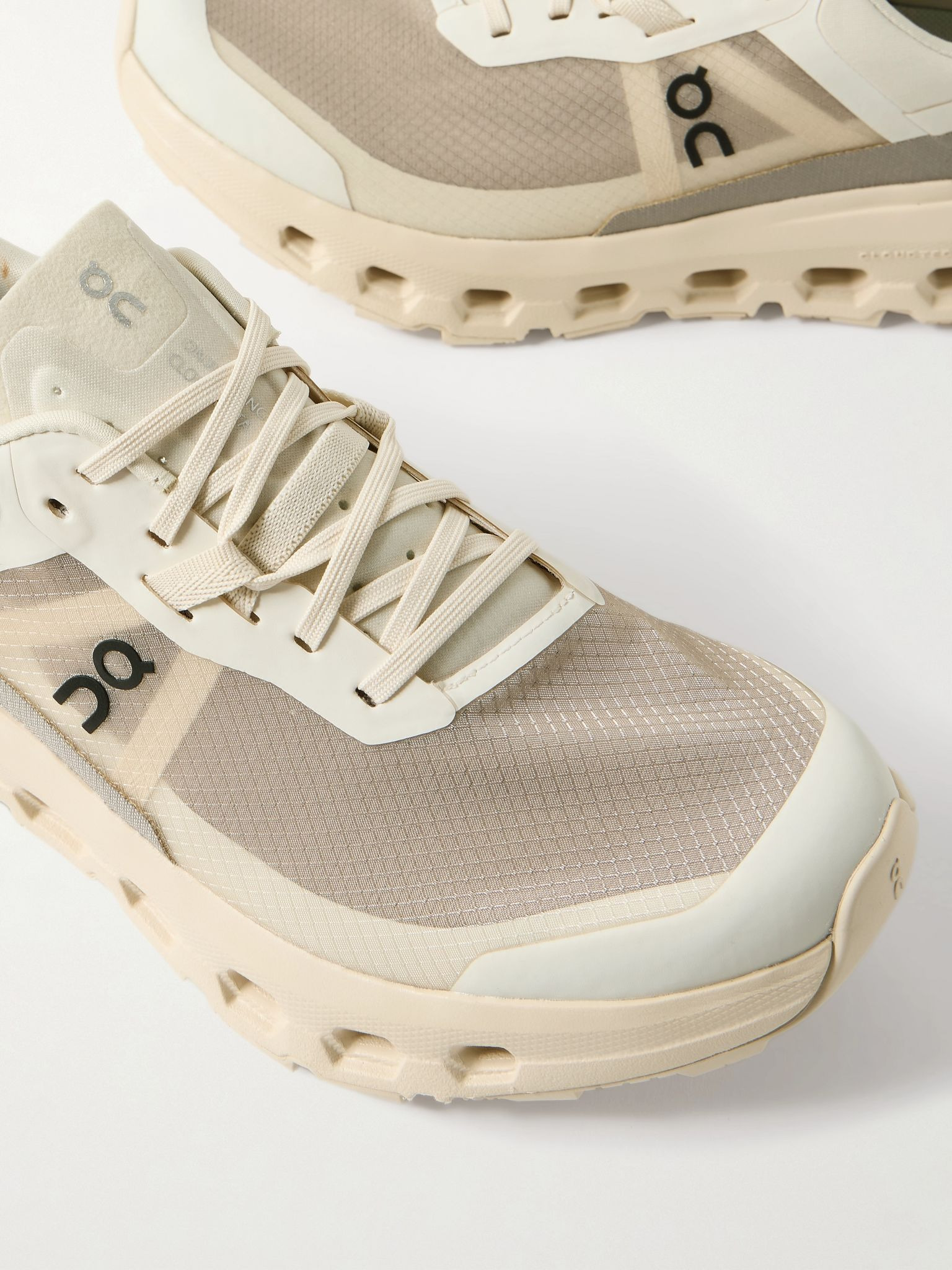 Cloudvista 2 canvas and rubber-trimmed ripstop and mesh sneakers Taupe - 4