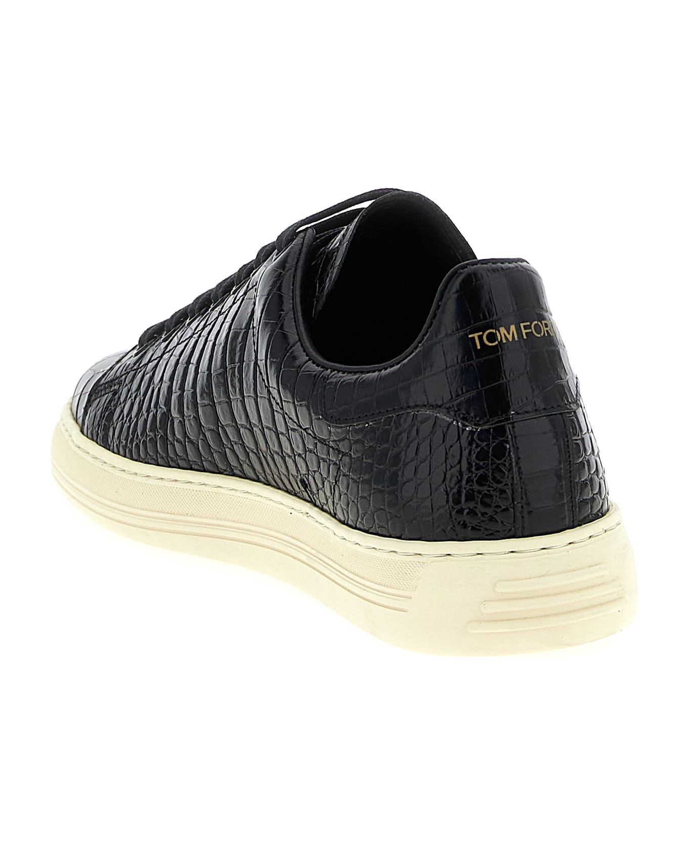 Crocodile Print Sneakers - 3