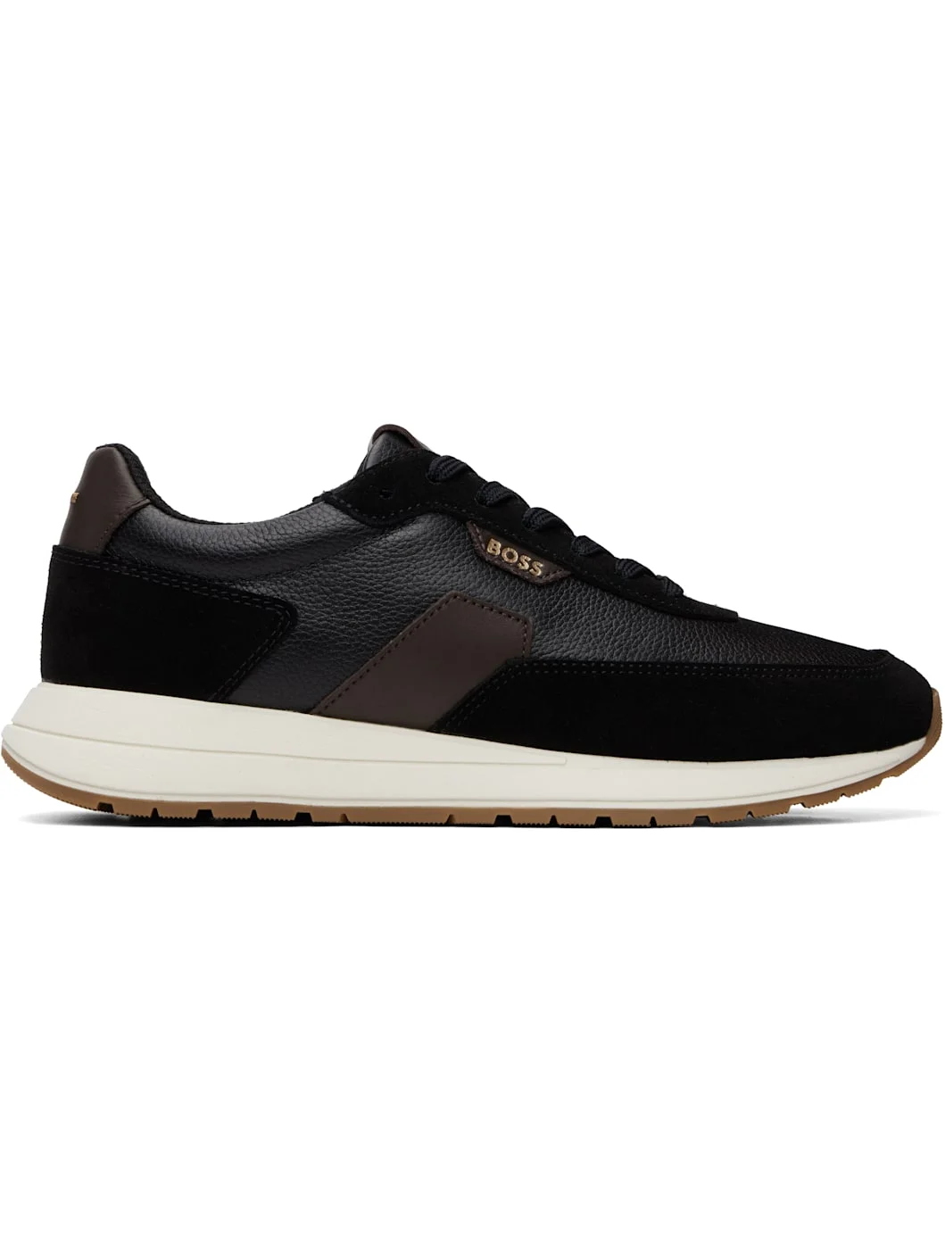 Black Leather Sneakers - 1