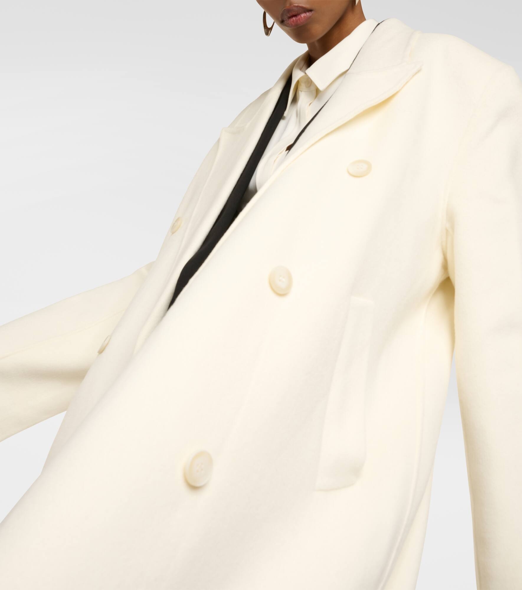 Gaia oversized wool-blend coat - 4