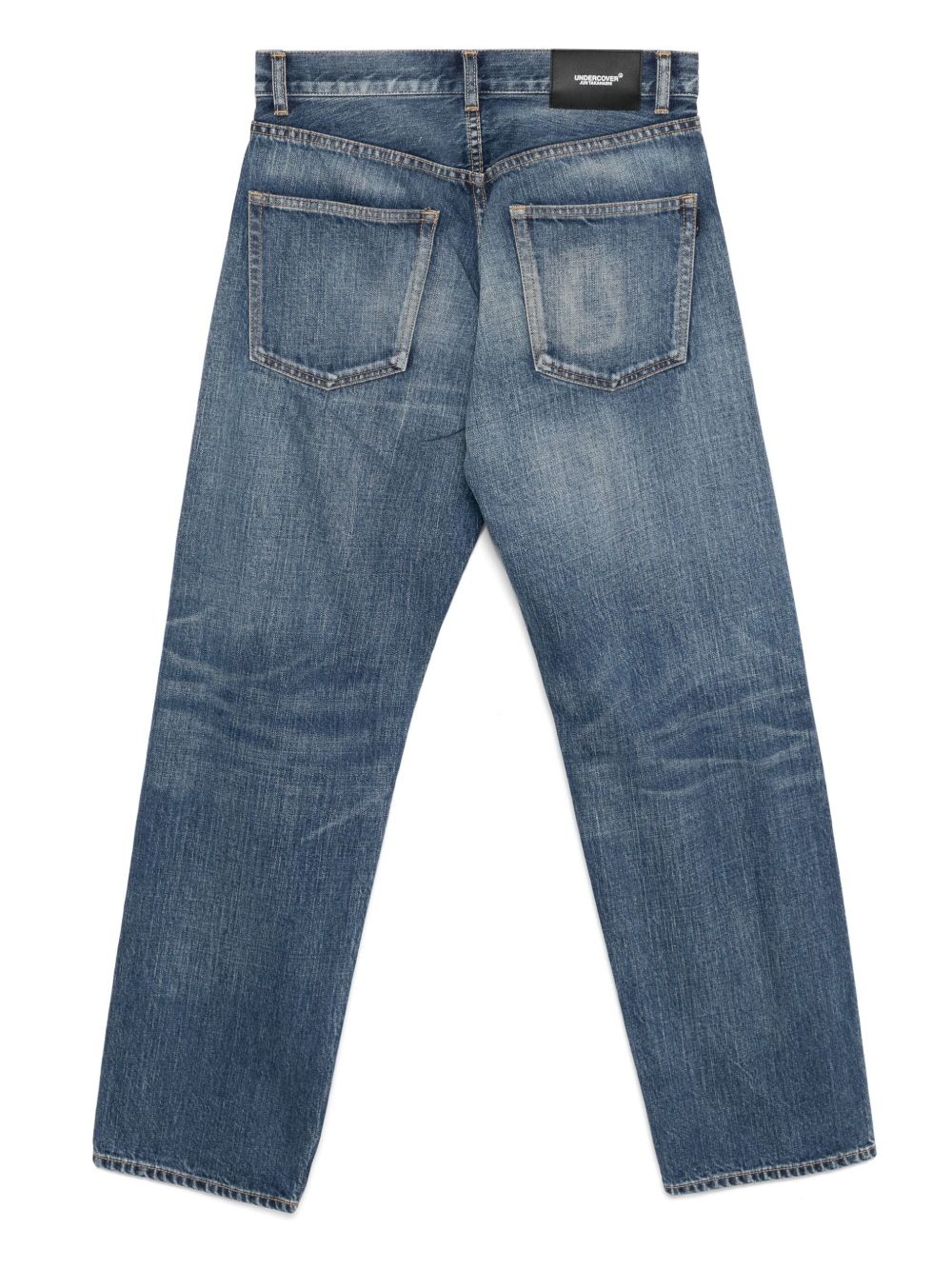 bead-embellished jeans - 2