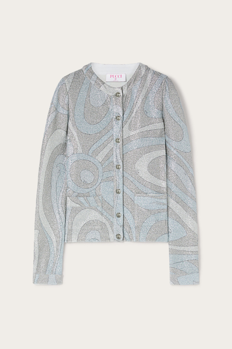 MARMO JERSEY LAMÉ CARDIGAN 1